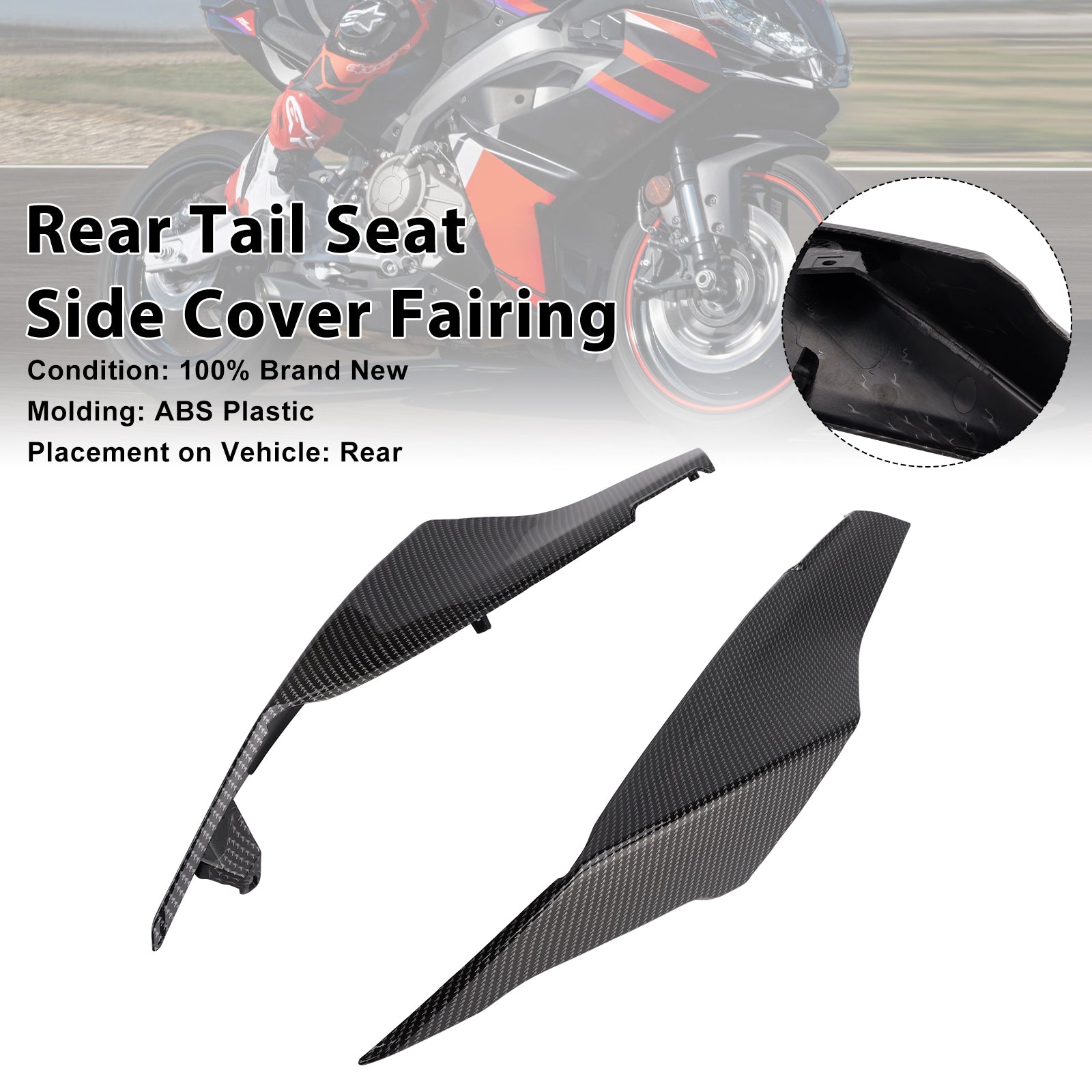 Bakre setesidedeksel Fairing for Aprilia RS457 RS 457 2024-2025