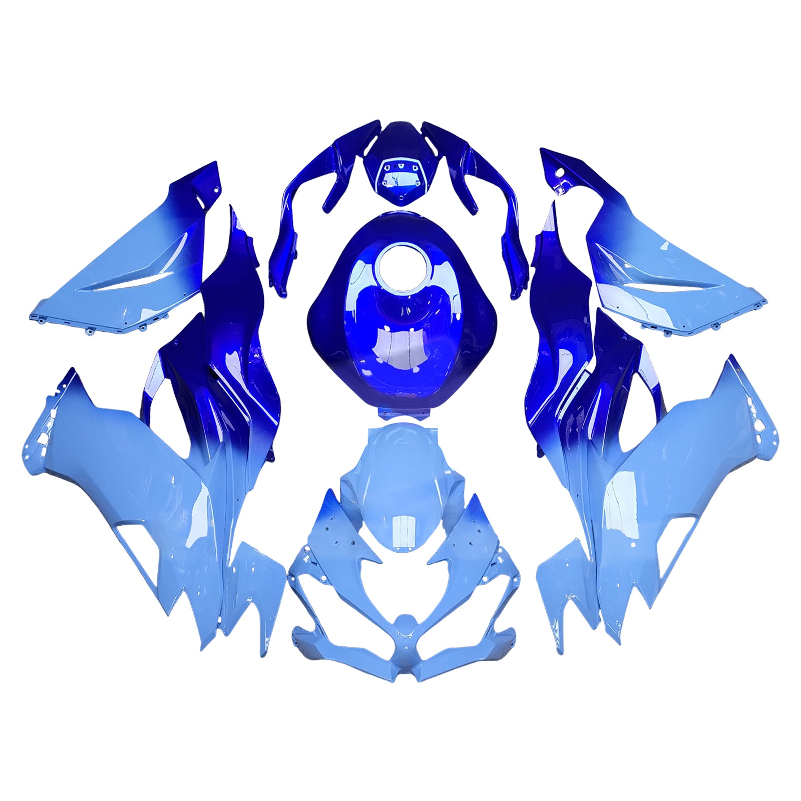 Injection Fairing Kit Bodywork Plastic ABS fit For Kawasaki ZX6R 2019-2023