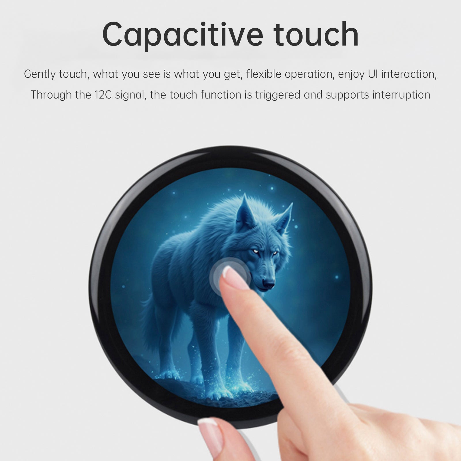 ESP32-S3 1,46-inch circulair touchscreen-ontwikkelbord ondersteunt AI Xiaozhi