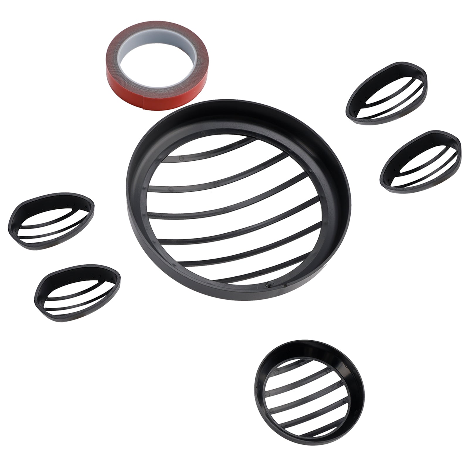 2023-2024 Yamaha Pg-1 Kit de rejilla protectora para faros delanteros, color negro