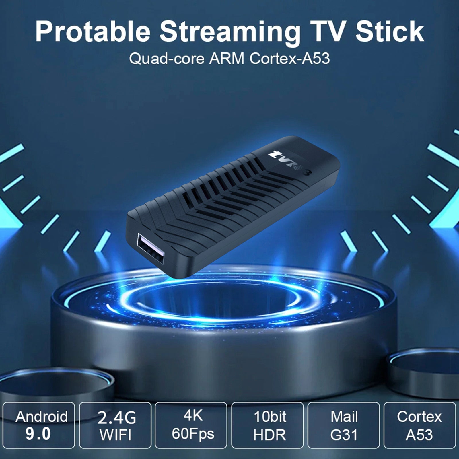 TVR3-S TV Stick Android14.0 RAM 1 GB ROM 8 GB Dongle Set-Top Box 4K Player TV Box
