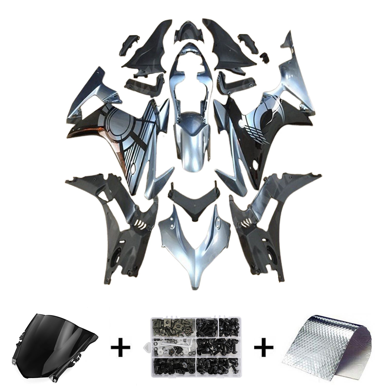 2013-2015 Honda CBR500R Kit de carenado de inyección Carrocería Plástico ABS