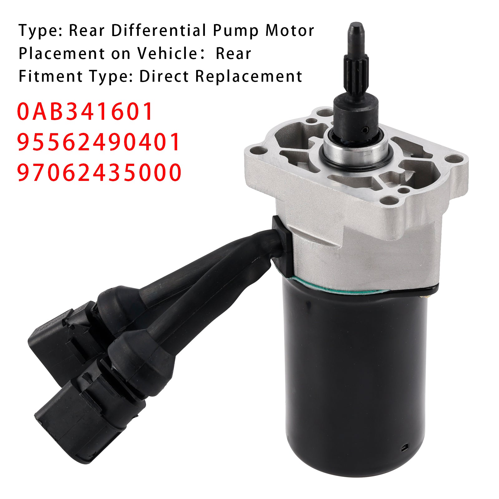 2005-2010 VW Touareg Touareg 7L6, 7L7, 7LA 3,6 l Zadné diferenciálne čerpadlo 95562490401