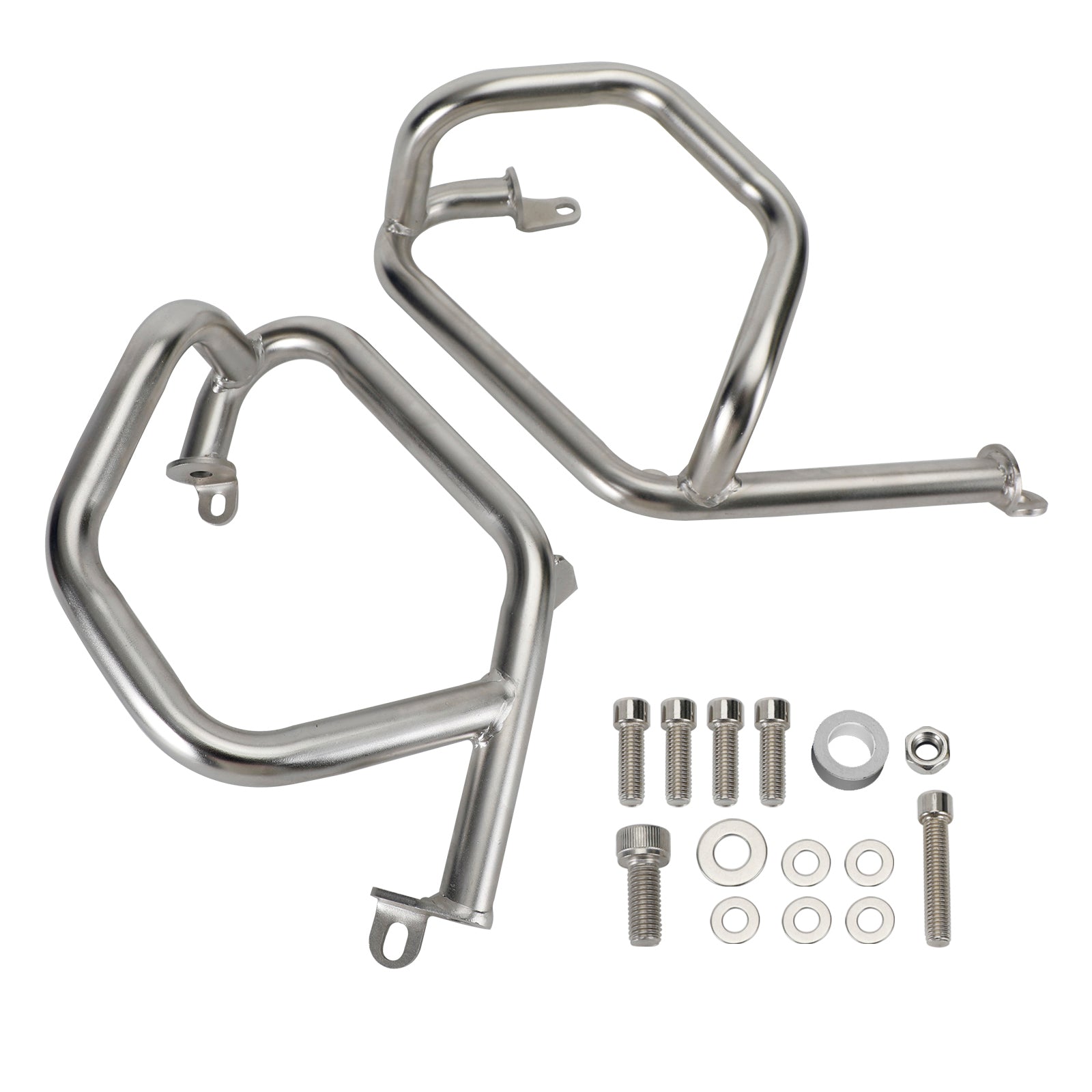 Crame de garde moteur inférieur barre de crash en acier Ajustement en argent pour BMW F750GS F850GS 18-22