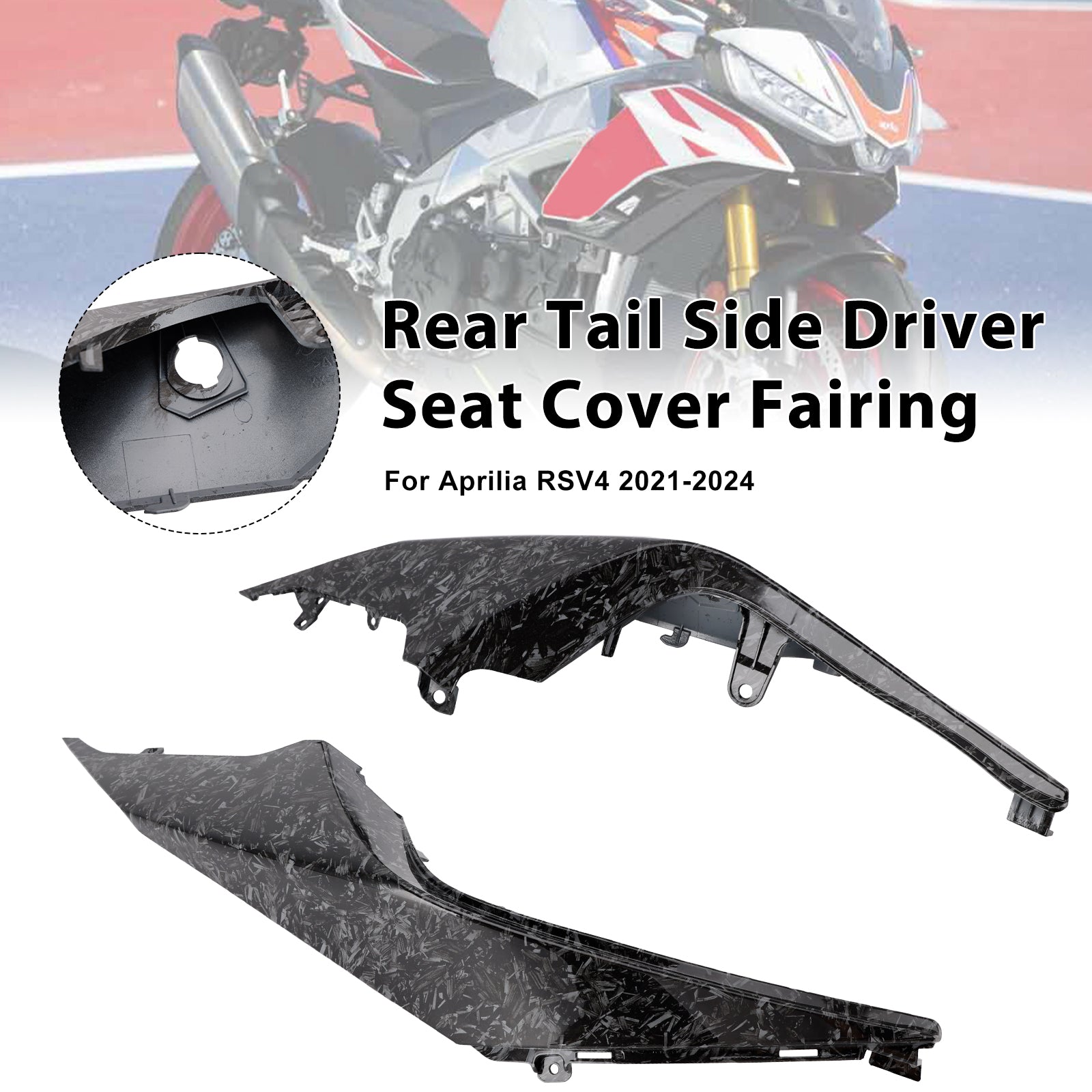 2021-2024 Aprilia RSV4 Rear Tail Side Driver Seat Cover Fairing