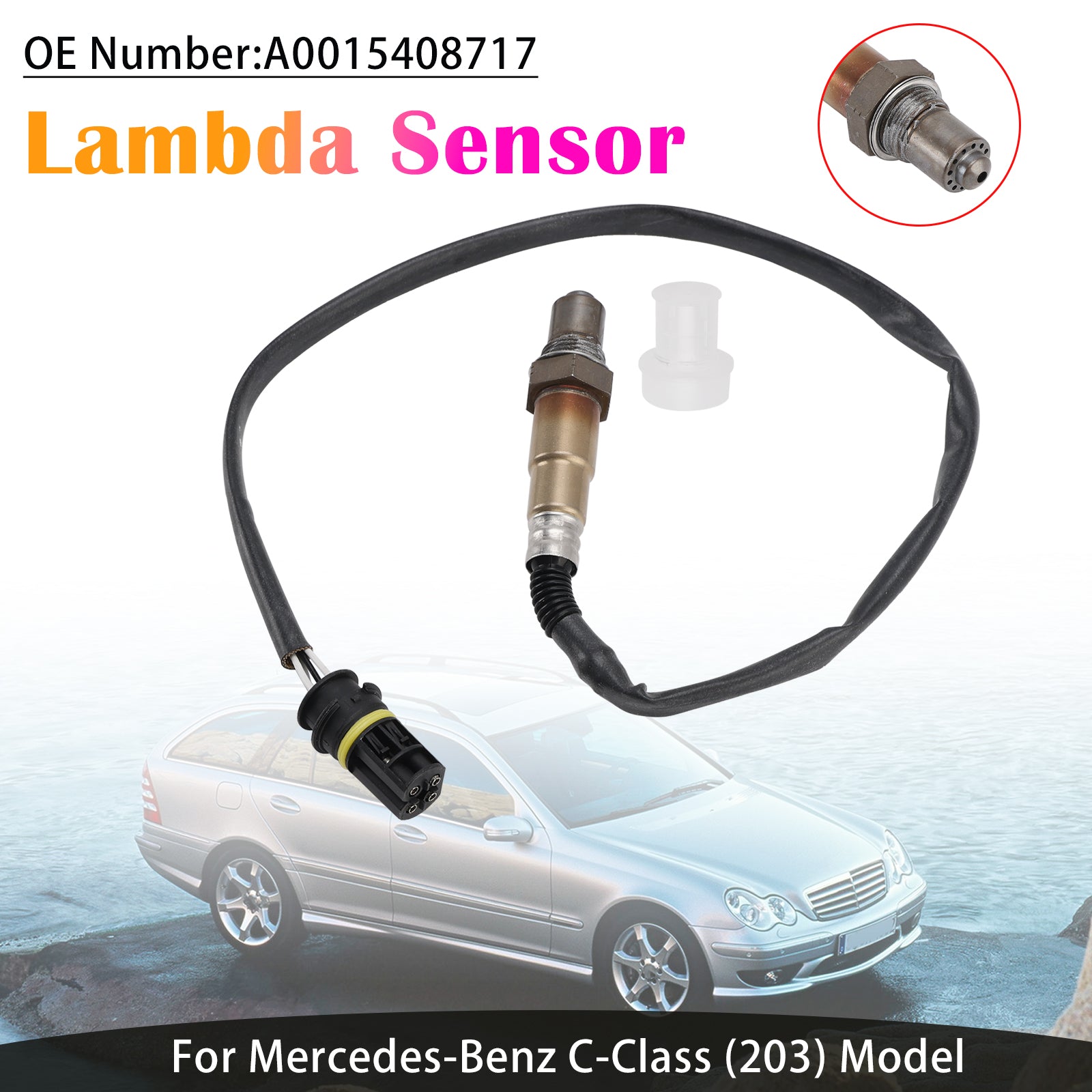 Pre Lambda Sensor A0015408717 For Mercedes Benz C-Class W203 S203 CL203 180 200