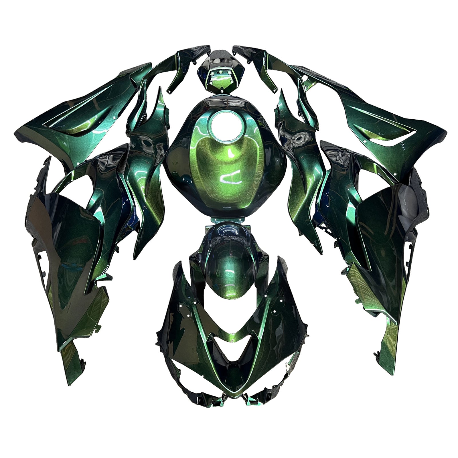 Injectiekuipset carrosserie kunststof ABS geschikt voor Kawasaki ZX-6R 2024-2025