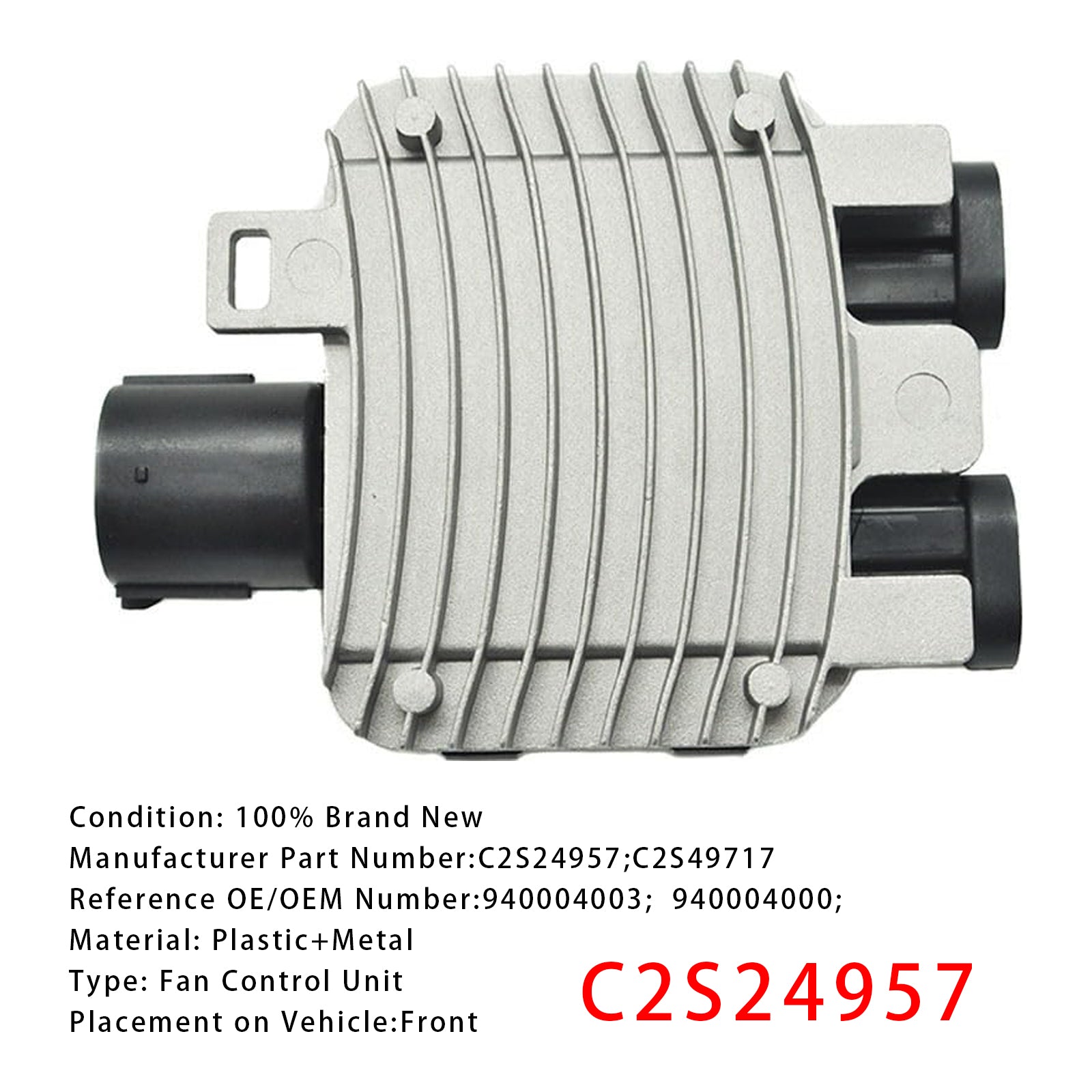 2001-2008 Jaguar X-Type 2.5L 3.0L V6 Módulo de control del ventilador del radiador C2S24957
