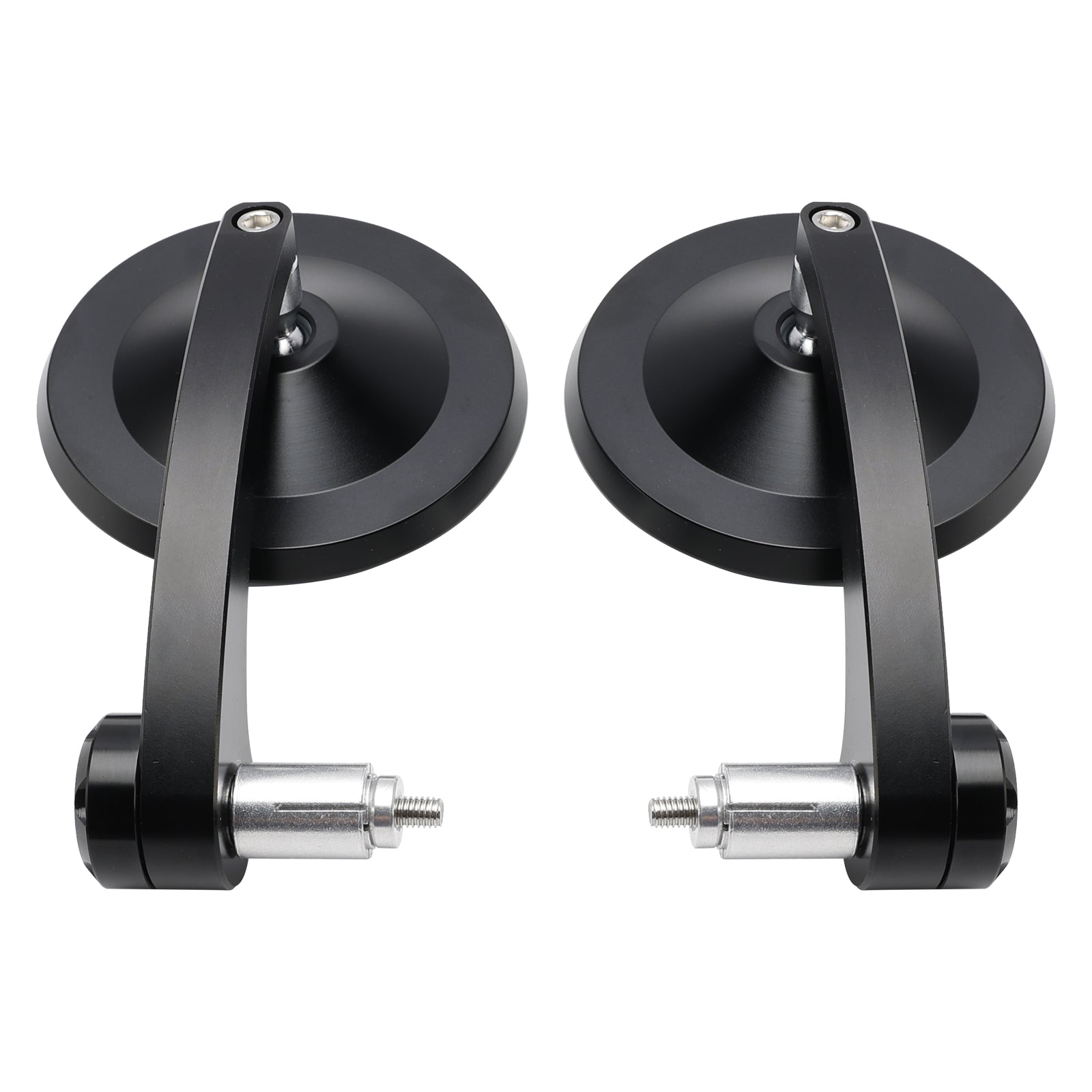 Paire Moto Round 7/8" Rétroviseurs latéraux CNC pour embouts de guidon Bobber Cafe Racer