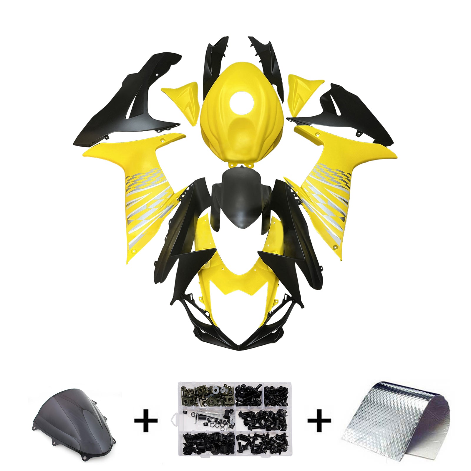Kit de carenagem injeção Absos de plástico para Suzuki GSXR 600/750 2011-2025 K11