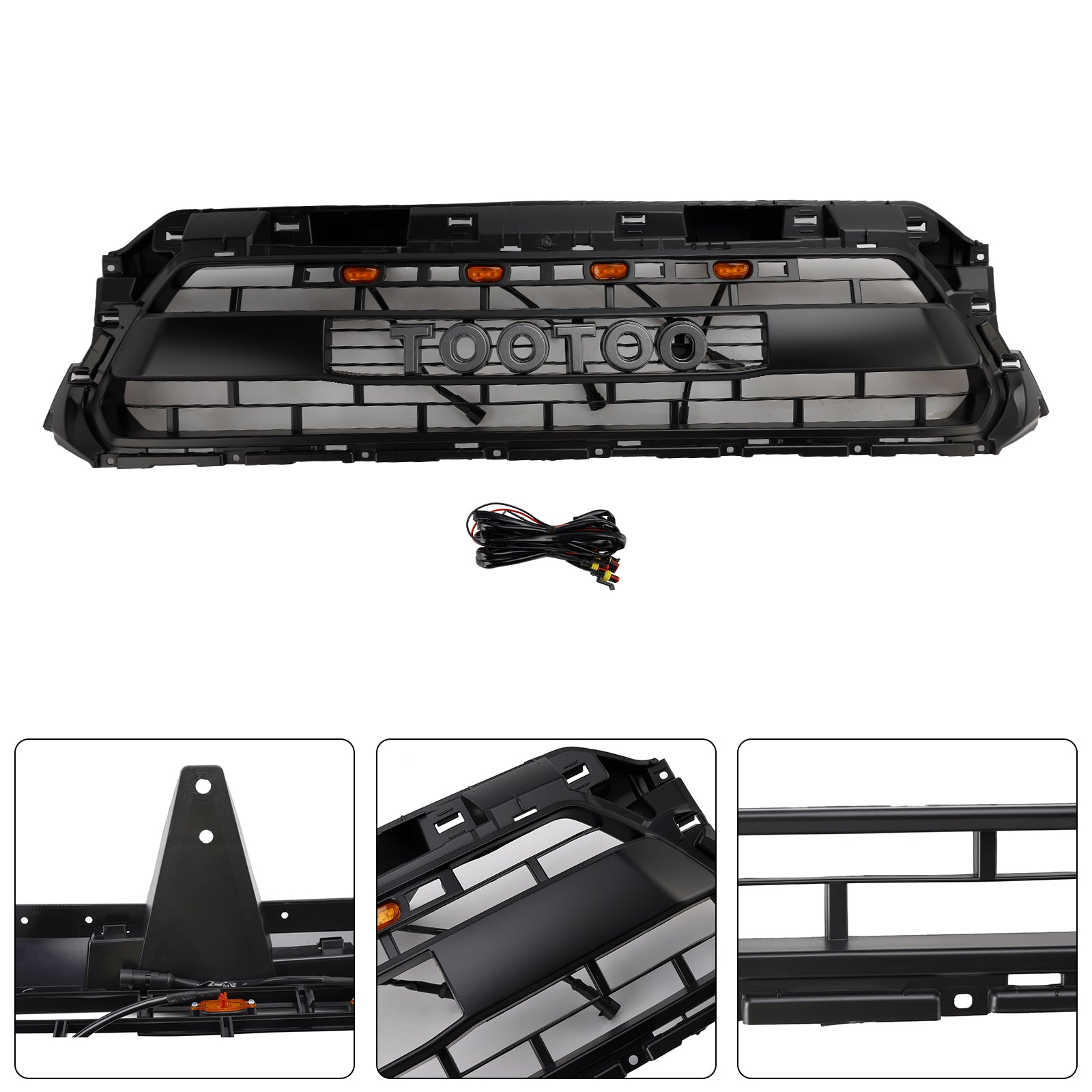 Front Honeycomb Grill Grille PTR54-35150 Fit Toyota Tacoma 2012-2015 TRD PRO