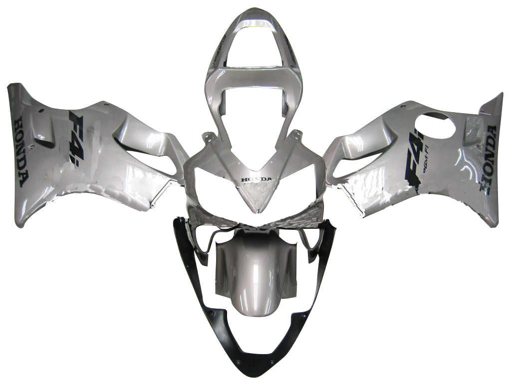 2001-2003 Honda CBR 600 F4i Silver F4i Racing Fairings générique