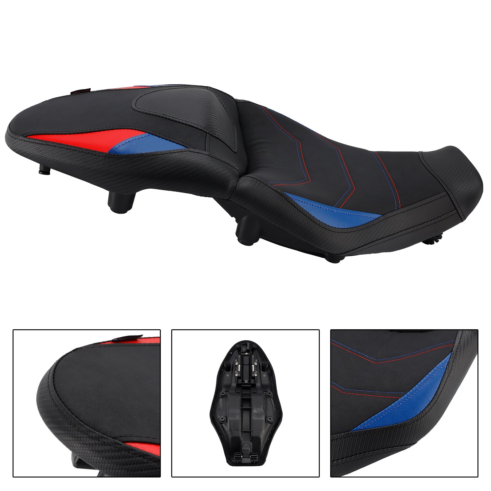 2024-2025 M1000XR Front Rear Driver Passenger Seat -20mm Black