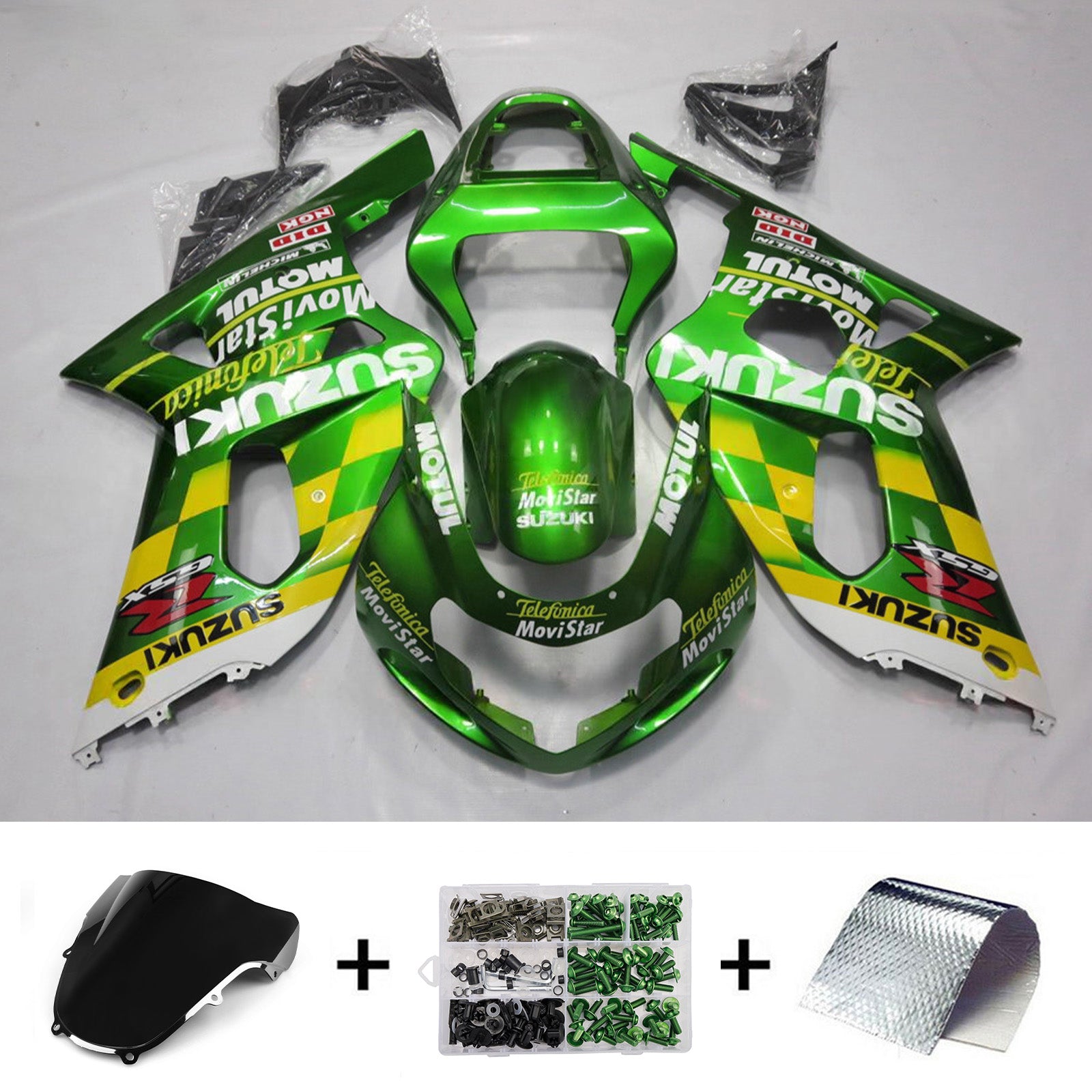 Injection Fairing Kit Bodywork For Suzuki GSXR600 2001-2003 GSXR750 2000-2003 K1