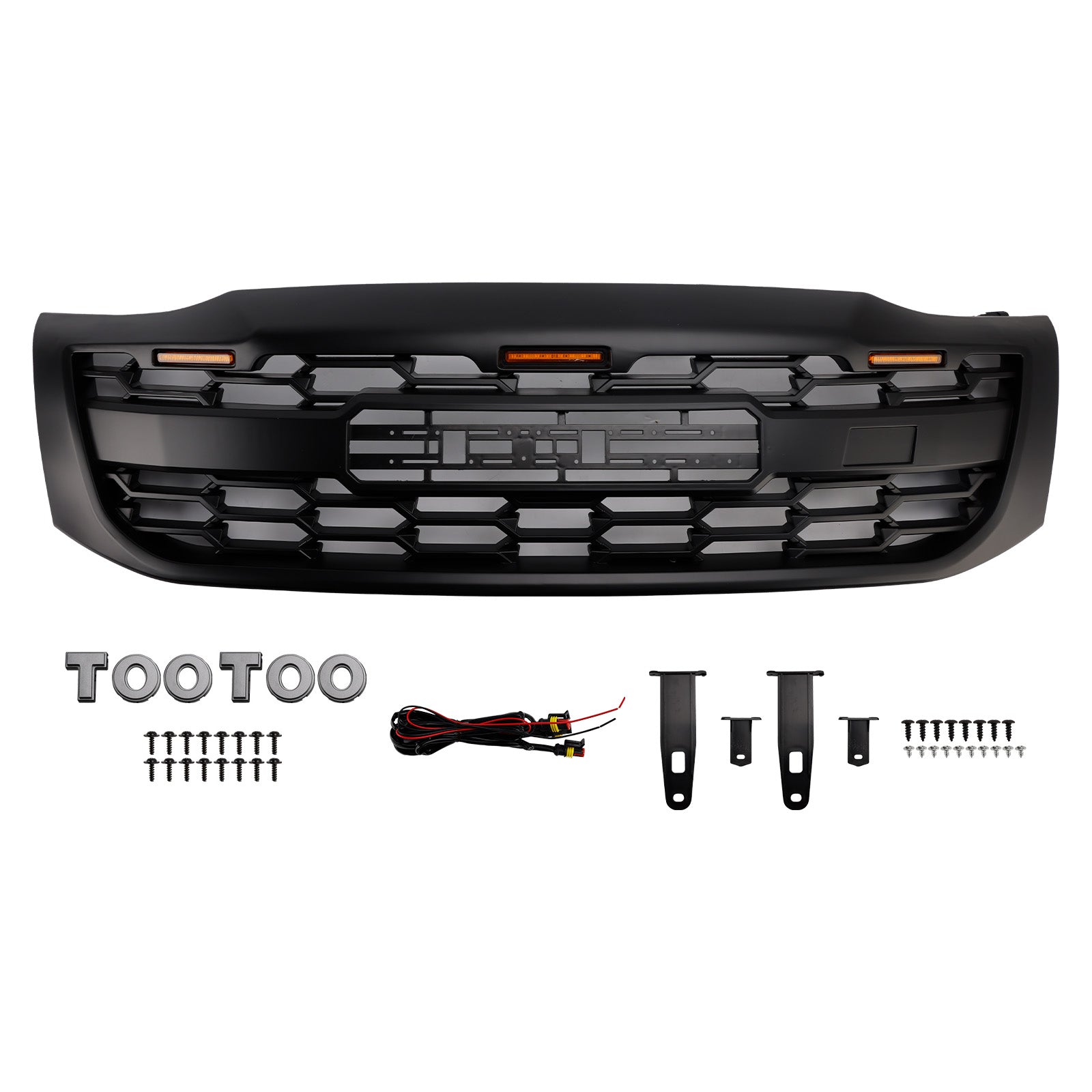 2012-2014 Toyota Hilux Vigo MK7 Matt Black Front Bumper Grille Grill