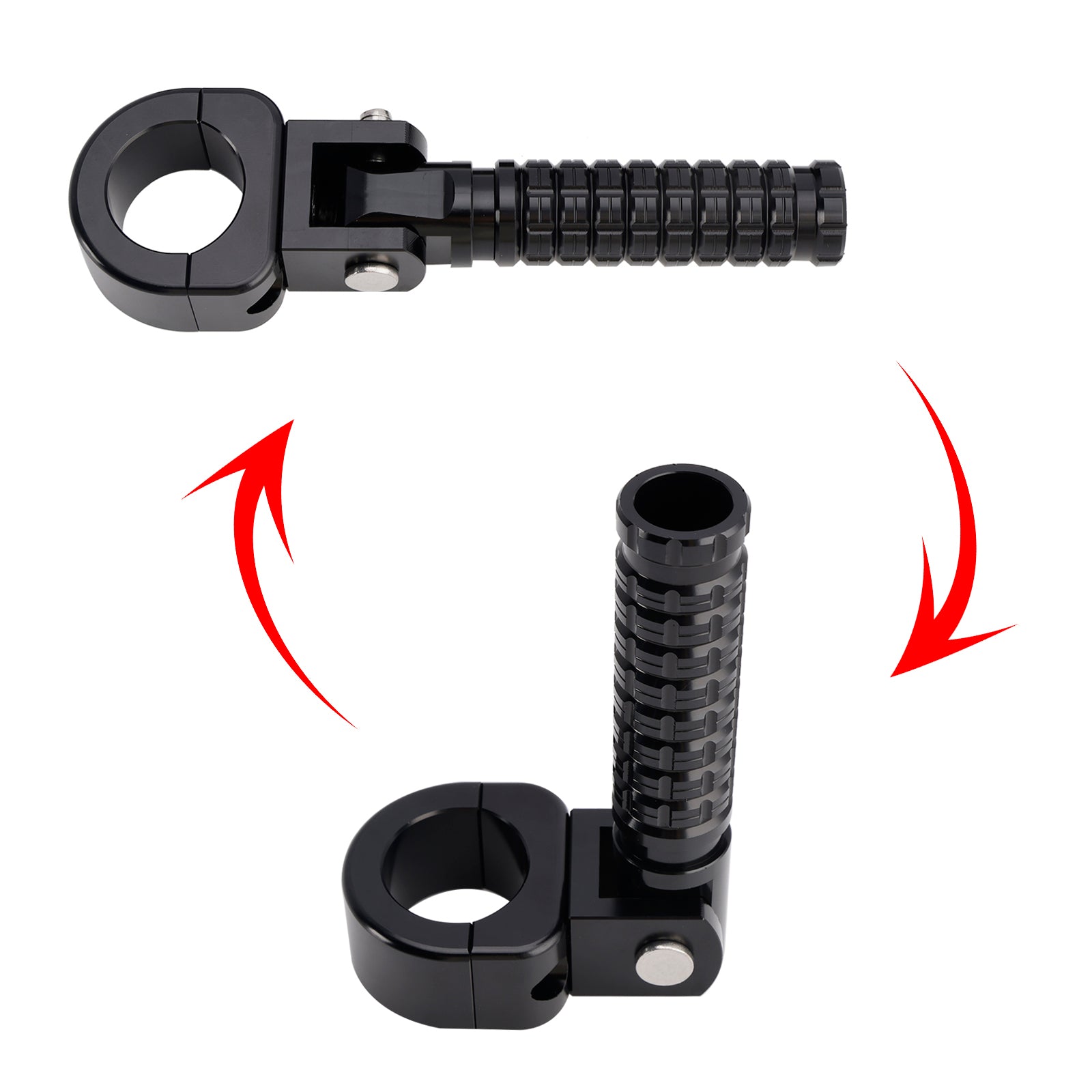 Apoios para os pés dianteiros universais adequados para motocicletas com 1.25" barras