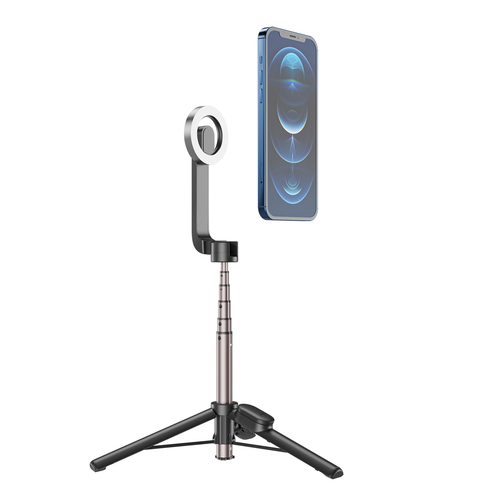 Mini Selfie Selfie Selfie Magesafe Magnesfe Magesafe Bluetooth Alumínio Tripé