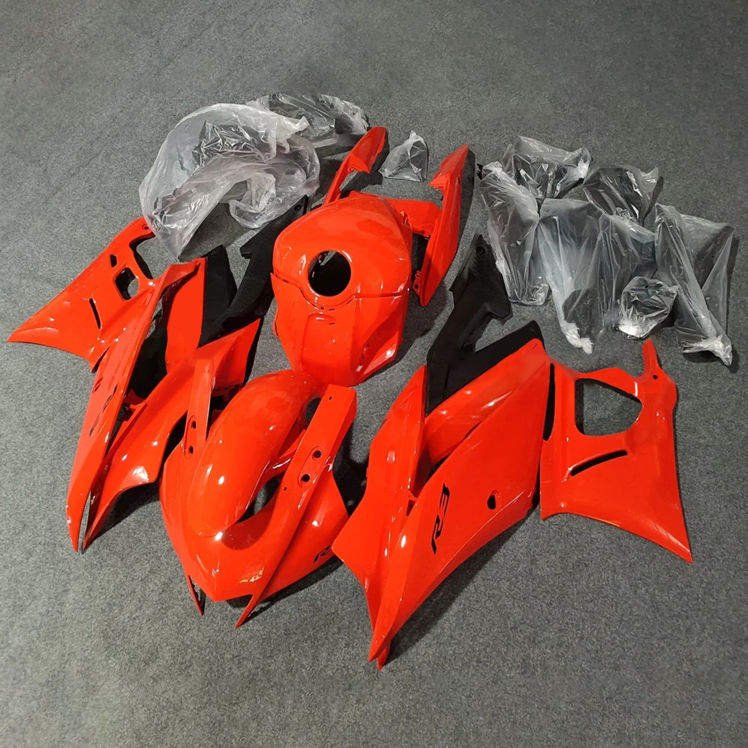 2022-2023 YAMAHA YZF-R3 R25 injektionsmässa kit Bodywork Plastic ABS