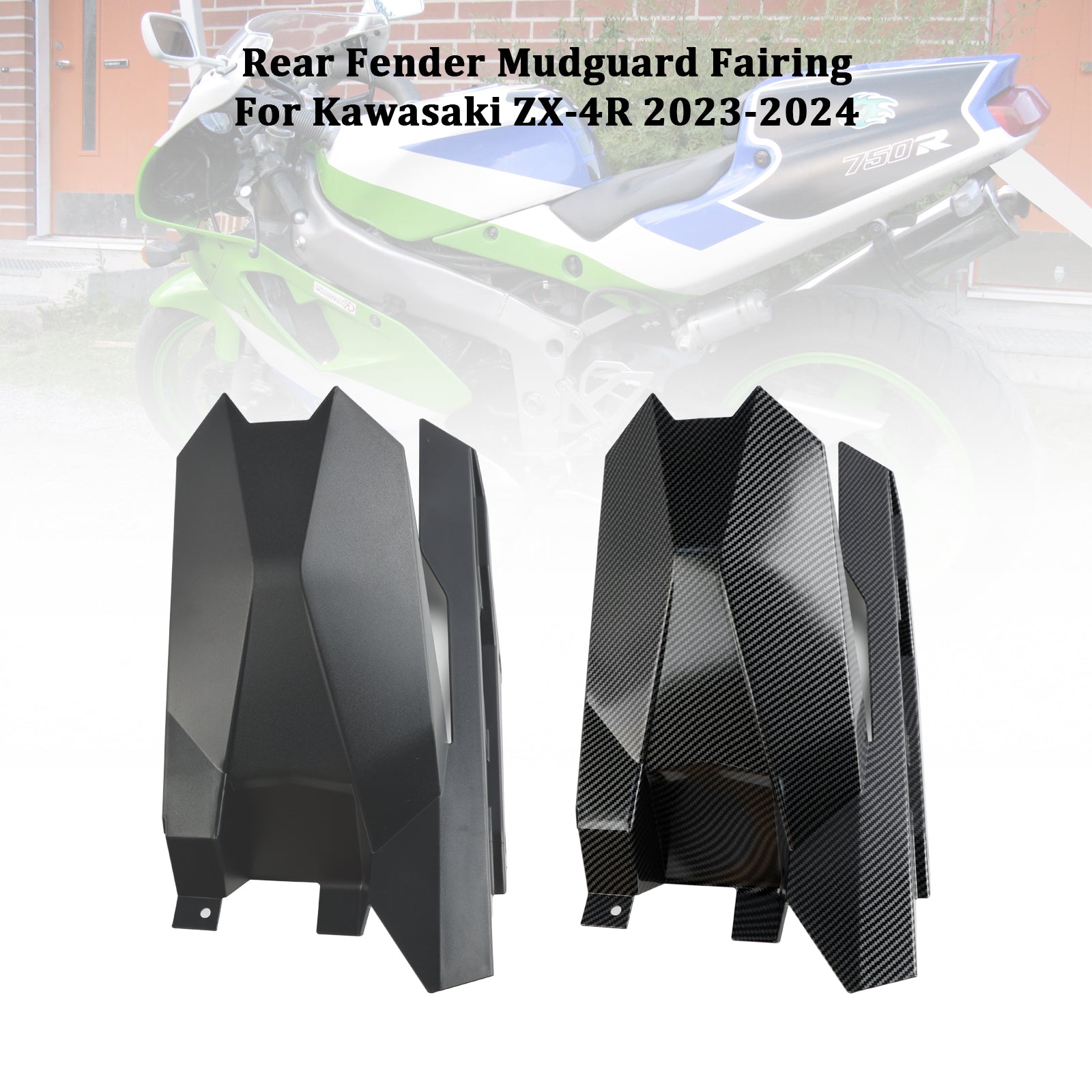 2023-2024 Kawasaki ZX-4R achterspatbord spatbord kuipkuip