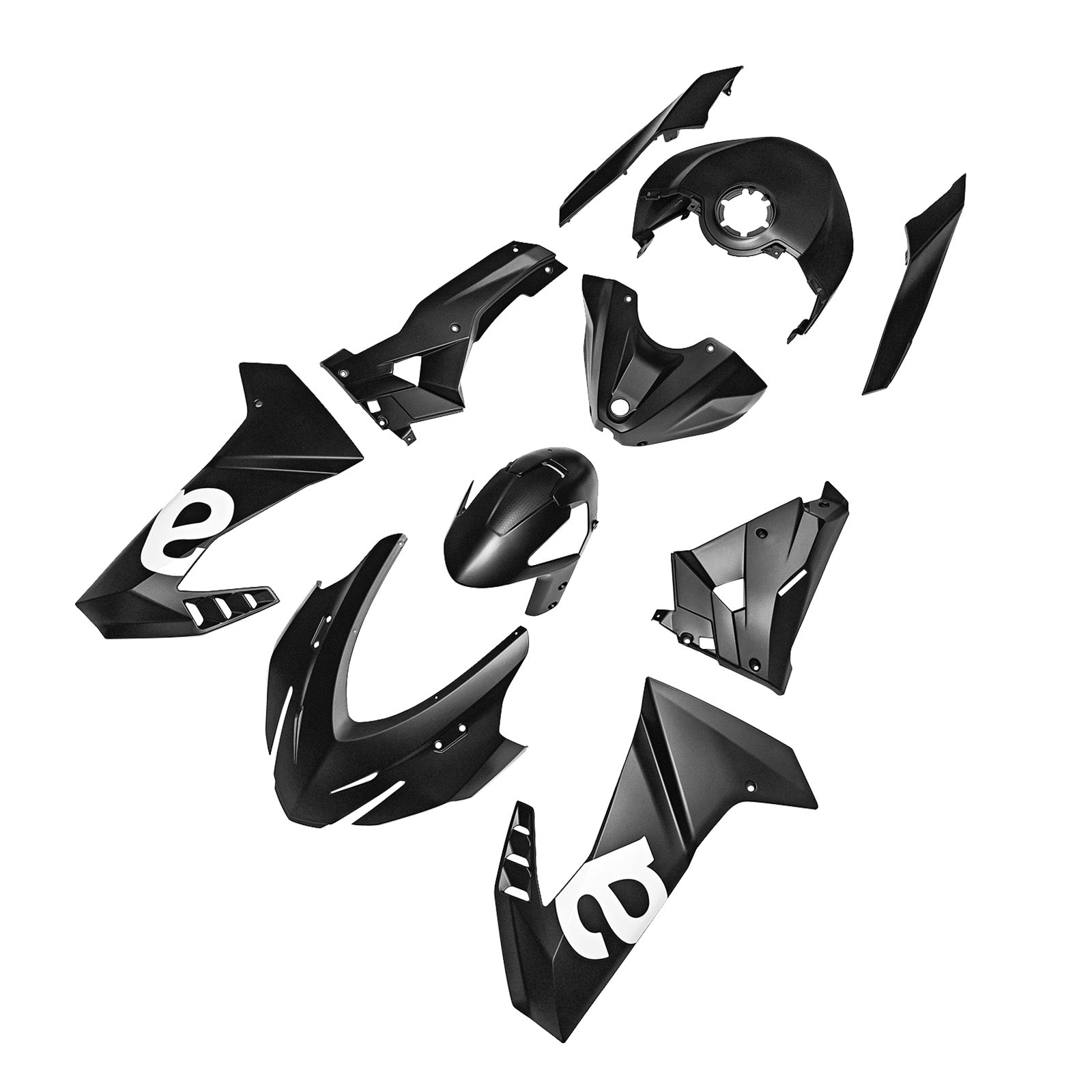 Vstrekovanie ABS plastová kapotážová súprava pre Aprilia RS457 2024-2025 04#