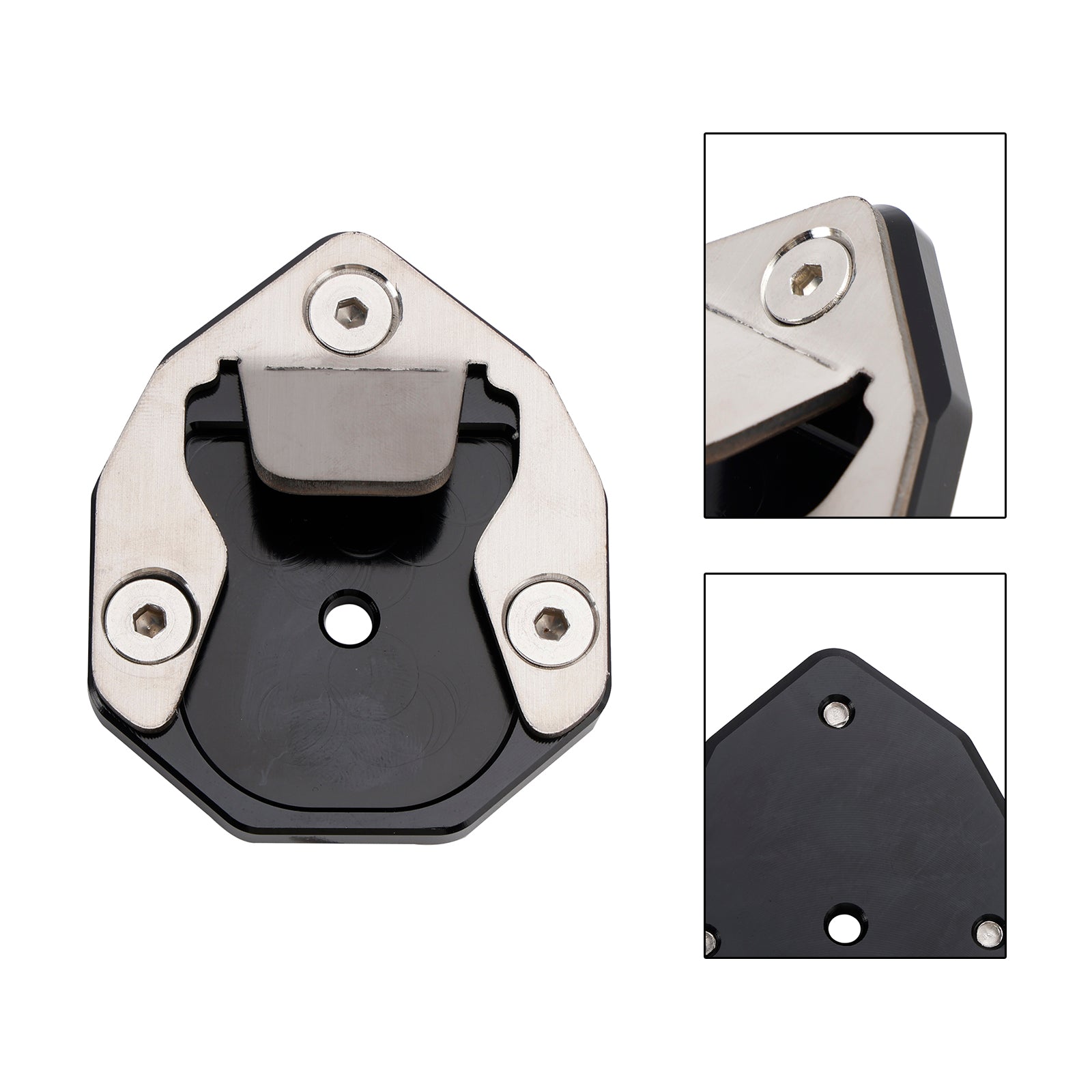 Kickstand Forstørrende platepute Fit for Himalayan 2018-2023 SCRAM 411 2021-2023