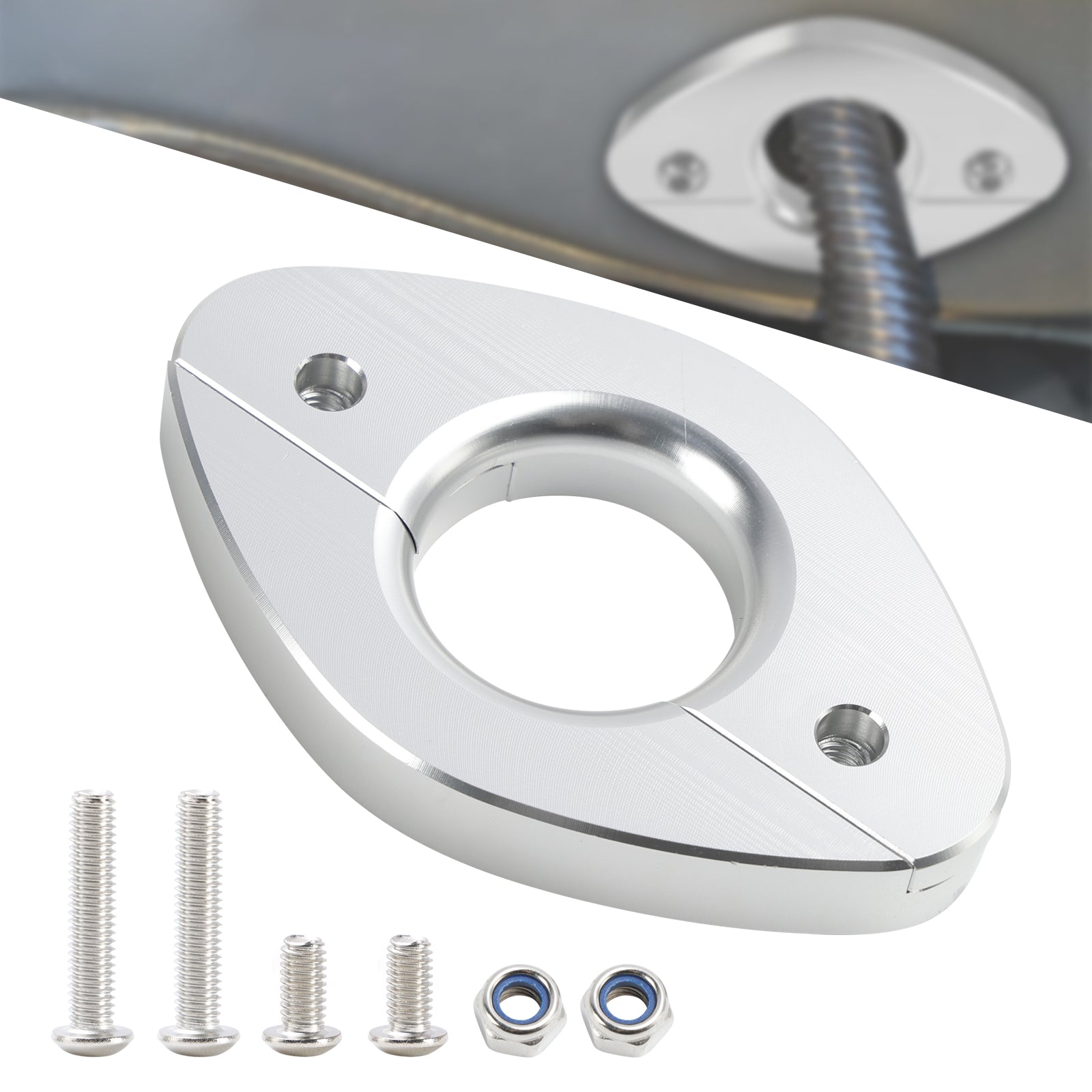 1.25" Genomföring av brandvägg i aluminium för kabelhärva – eliminerar öljetter