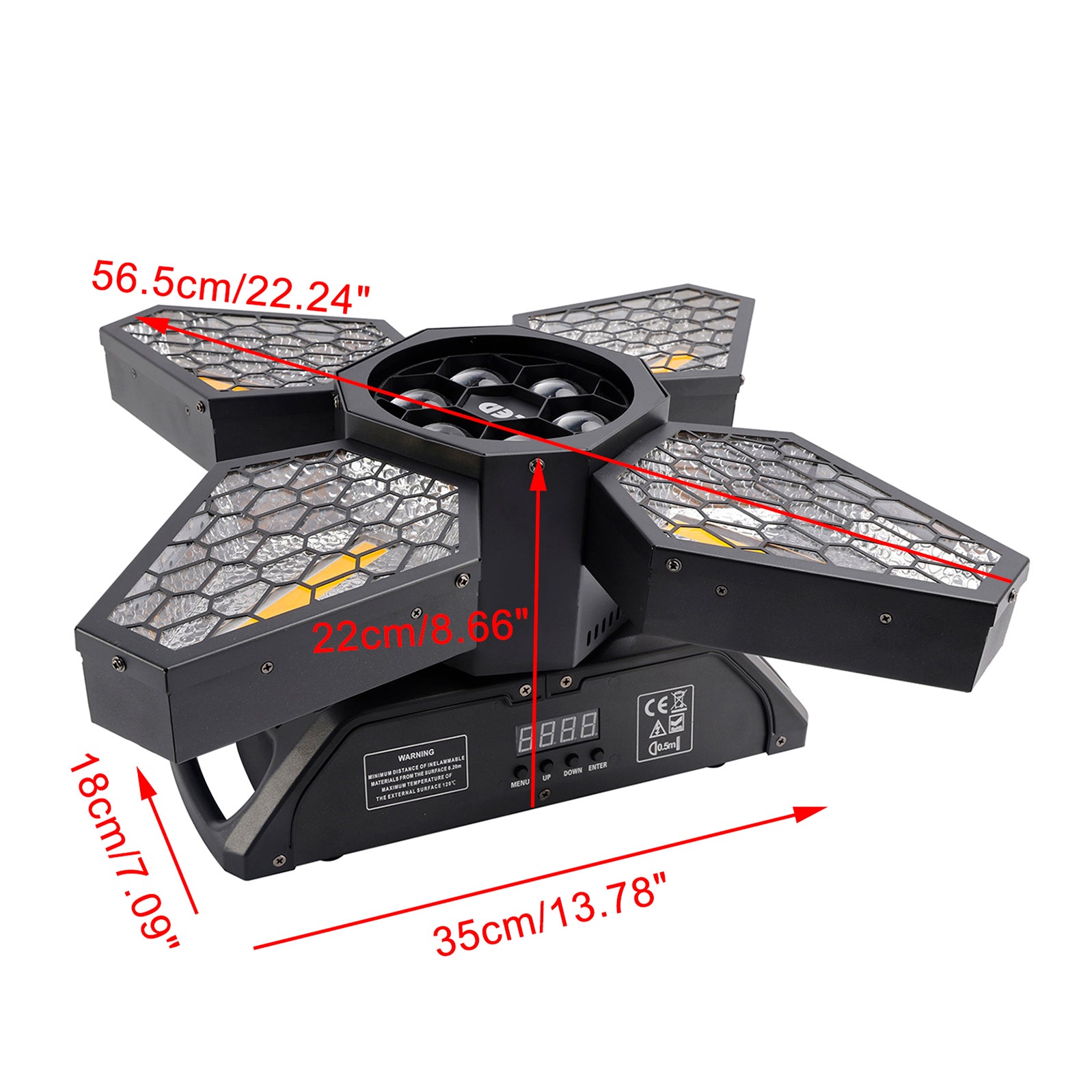 4 Arms Bee Eye Zoom Light Beam DMX Stage Light Disco Show Bar Party Lighting