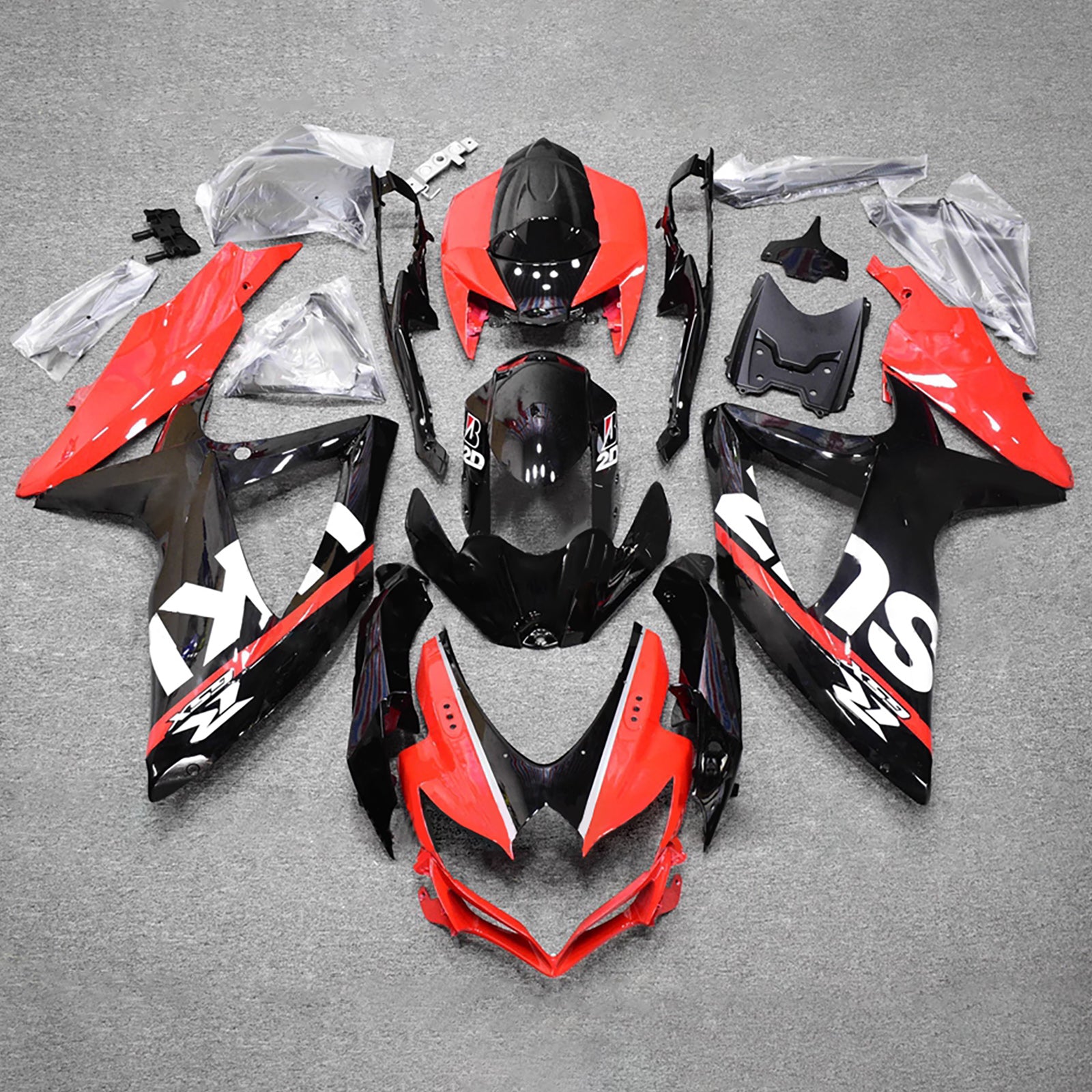 Injection Fairing Kit Bodywork Plastic ABS For Suzuki GSXR 600/750 2008-2010 K8
