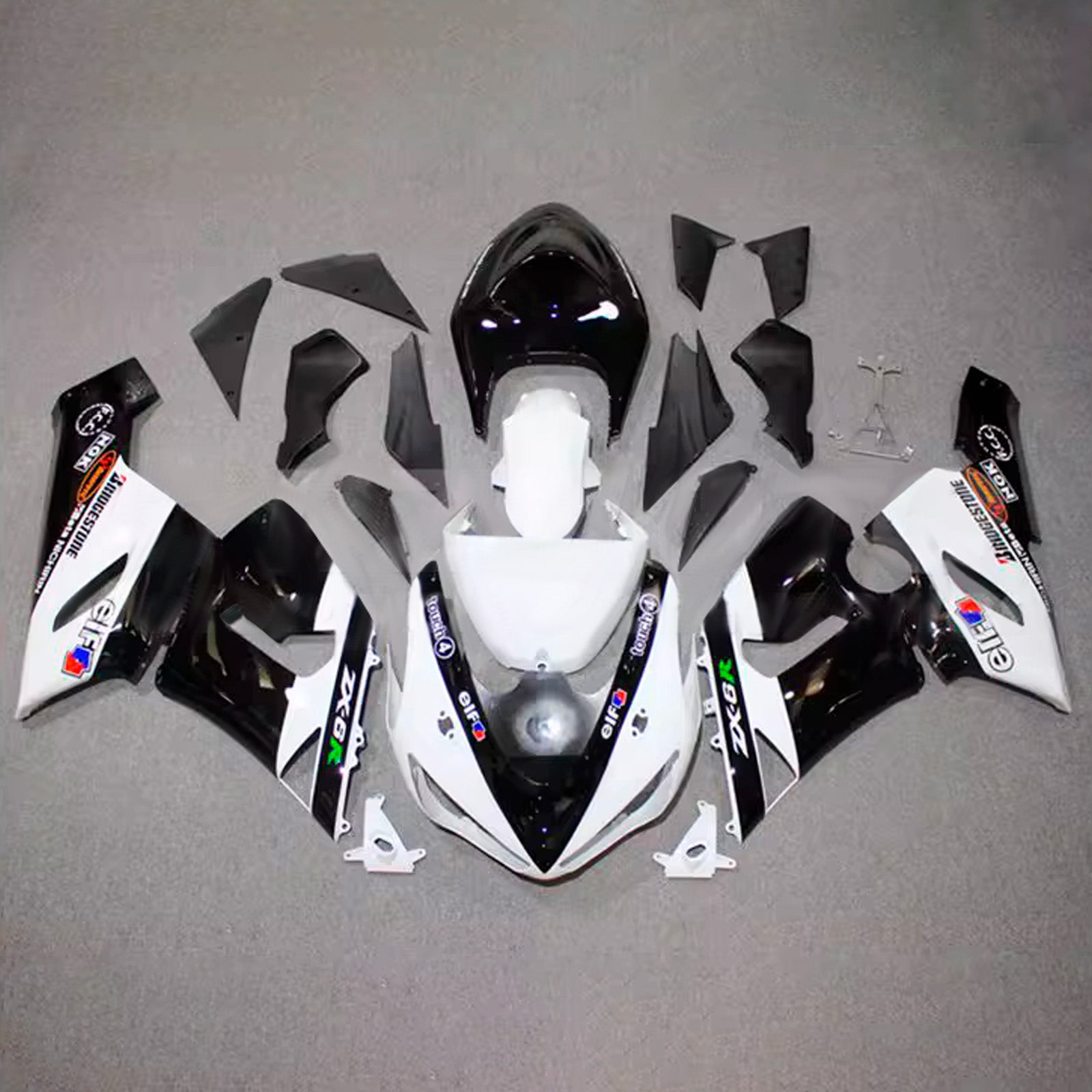 Injection Fairing Kit Bodywork Plastic ABS fit For Kawasaki ZX6R 636 2005-2006