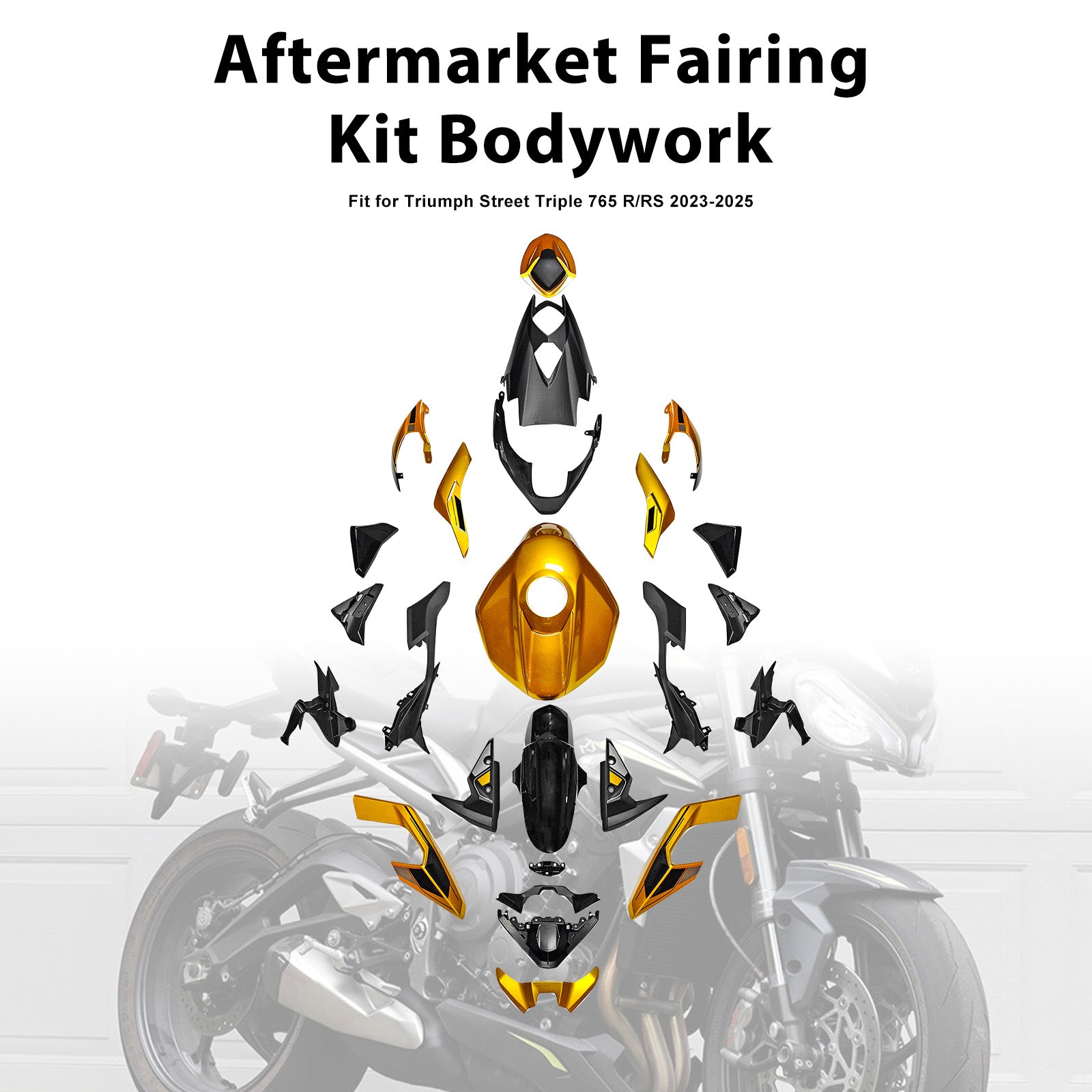 Injection Bodywork Fairing Kit for Street Triple 765 R/RS 2023-2025