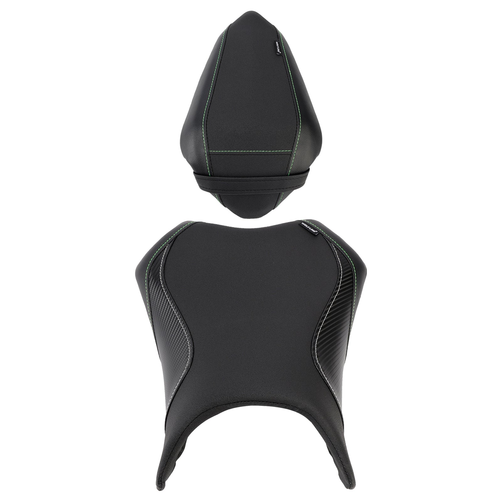 Front&Rear Raider Passenger Cushion Kit Black1 For Kawasaki Ninja 500 Z500 24-25