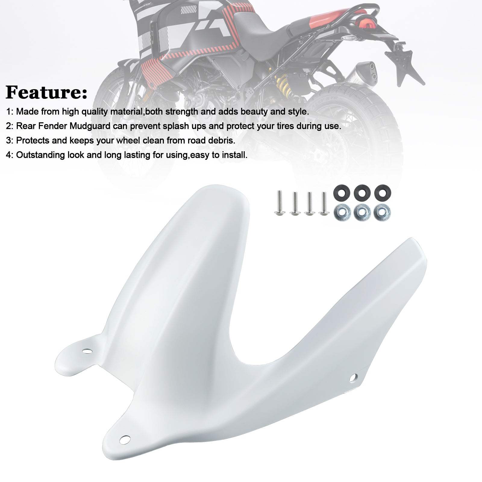 Capot de carénage de garde-boue arrière Ducati Desert X 2022-2023