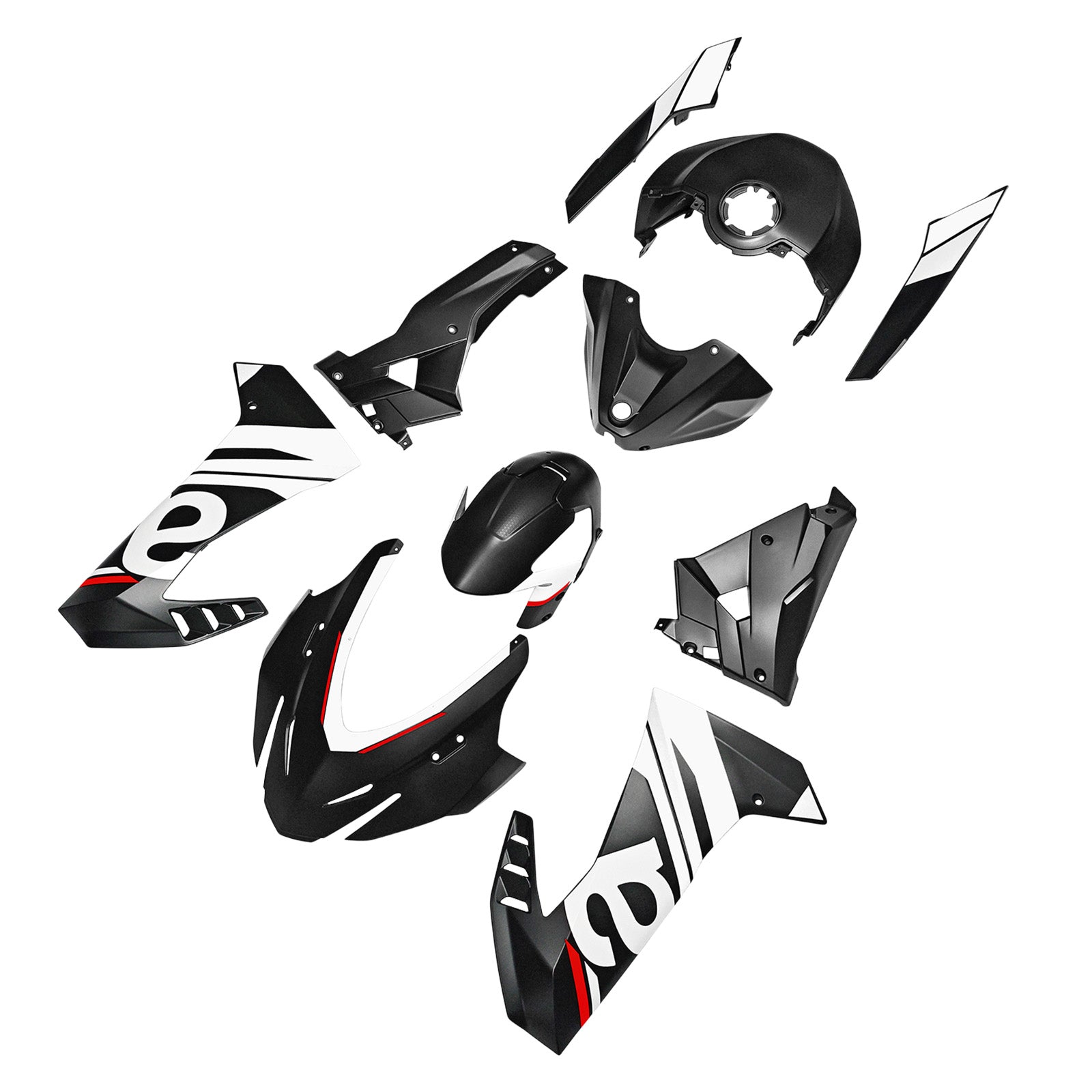 Vstrekovanie ABS plastová kapotážová súprava pre kapotáž pre Aprilia RS457 2024-2025 08#