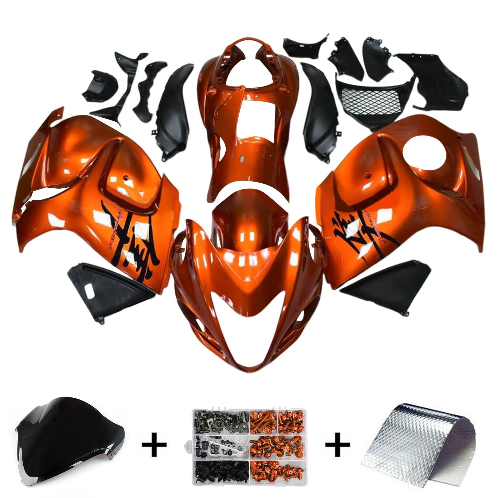 2008-2020 Suzuki Hayabusa GSX1300R Injektionsmässa kit Bodywork Plastic ABS