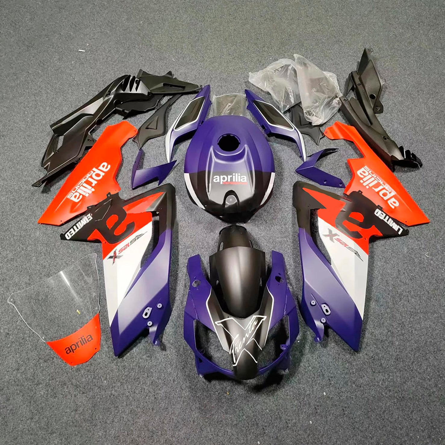 2006-2011 Aprilia Rs125 injektionsmässa kit Bodywork Plastic ABS