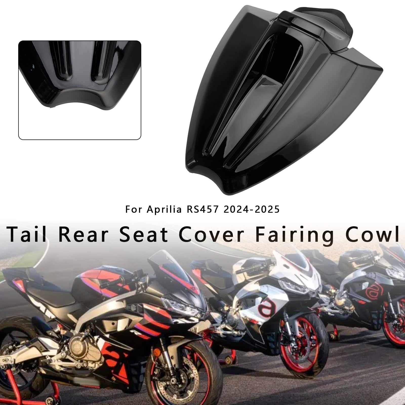 2024-2025 Aprilia Rs 457 Hale baksete deksel Fairing Cowl