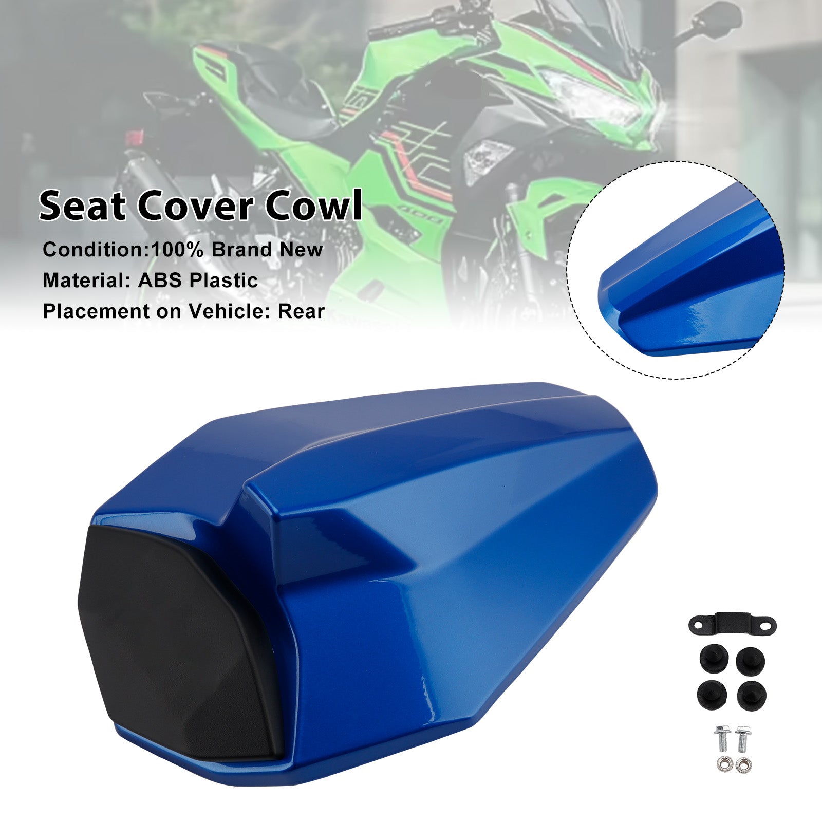 Racing Tail Rear Seat Fairing Cowl for Kawasaki ZX25R ZX4R ZX4RR 20-25