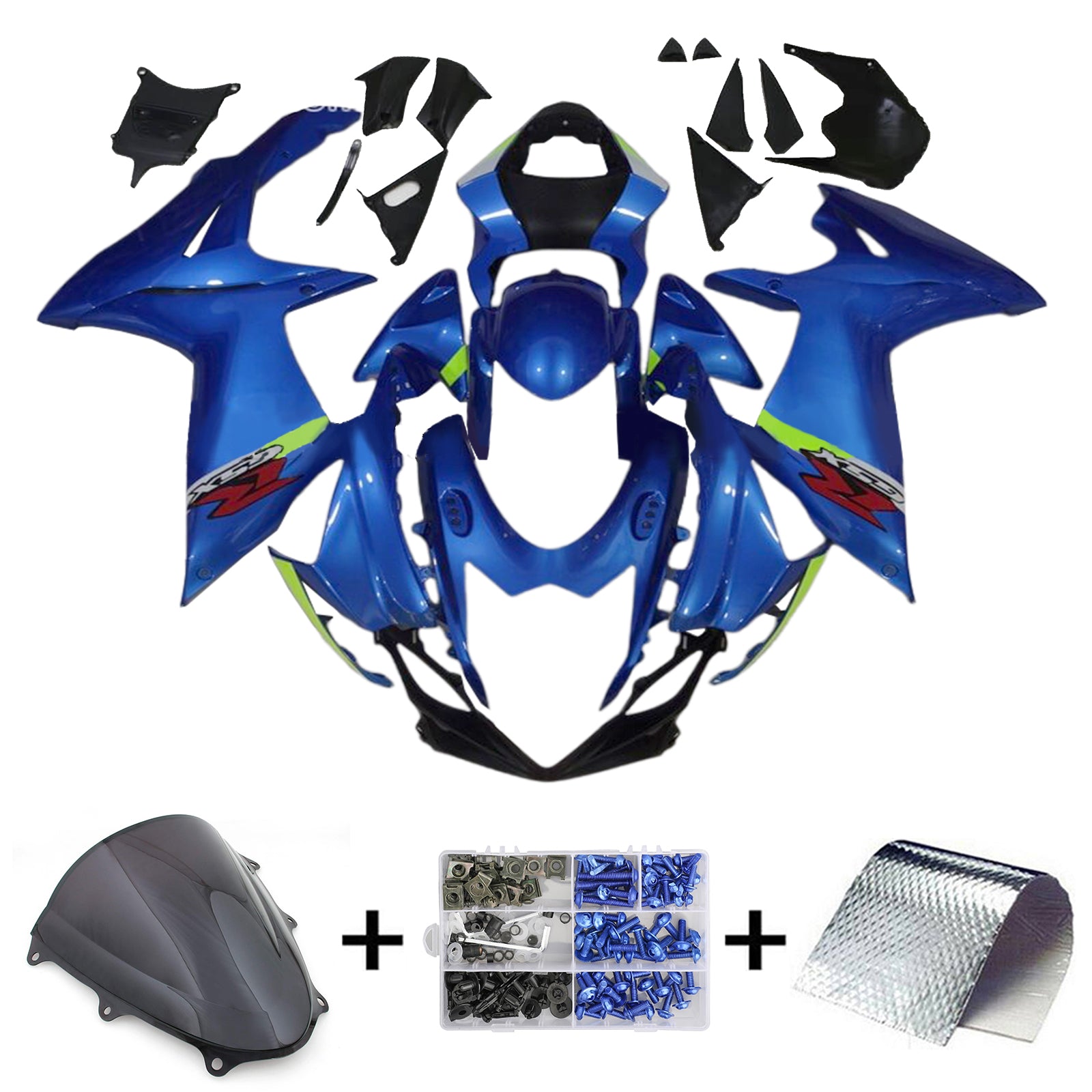 2011-2024 Suzuki GSXR 600/750 K11 Amotopart Injeksjon Fairing Kit karosseri plast ABS #101