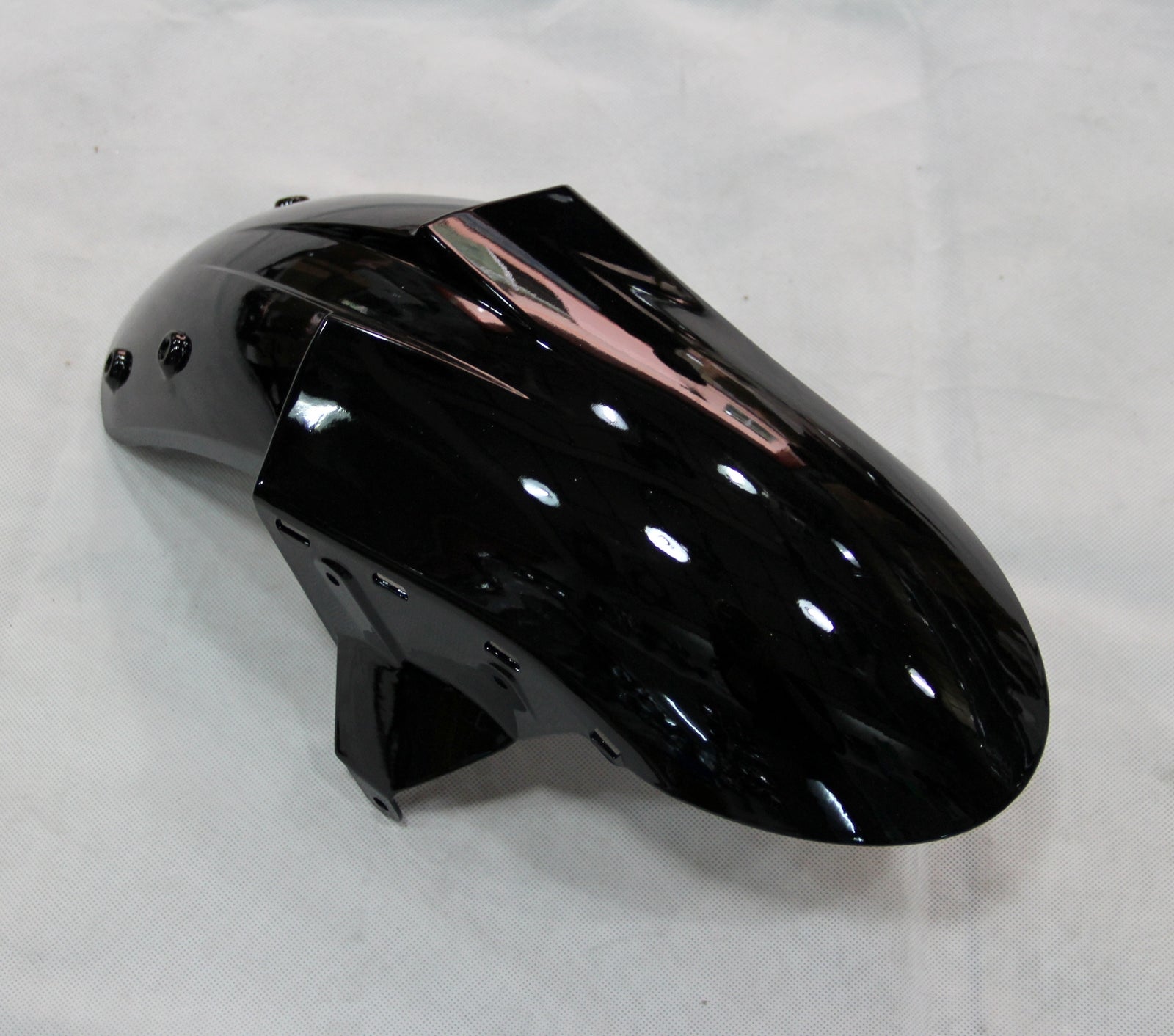 2006-2007 Kawasaki ZX 10r Black Red Flame Racing Fairings générique