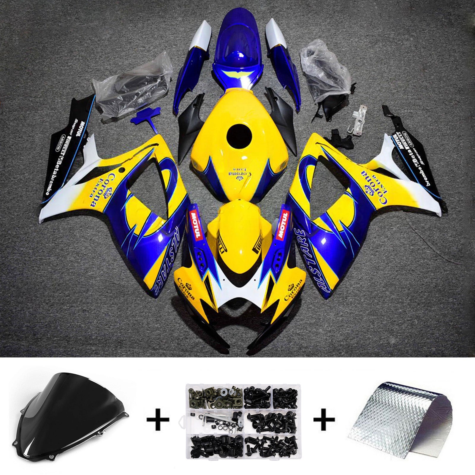 Injection Fairing Kit Bodywork Plastic ABS For Suzuki GSXR 600/750 2006-2007 K6