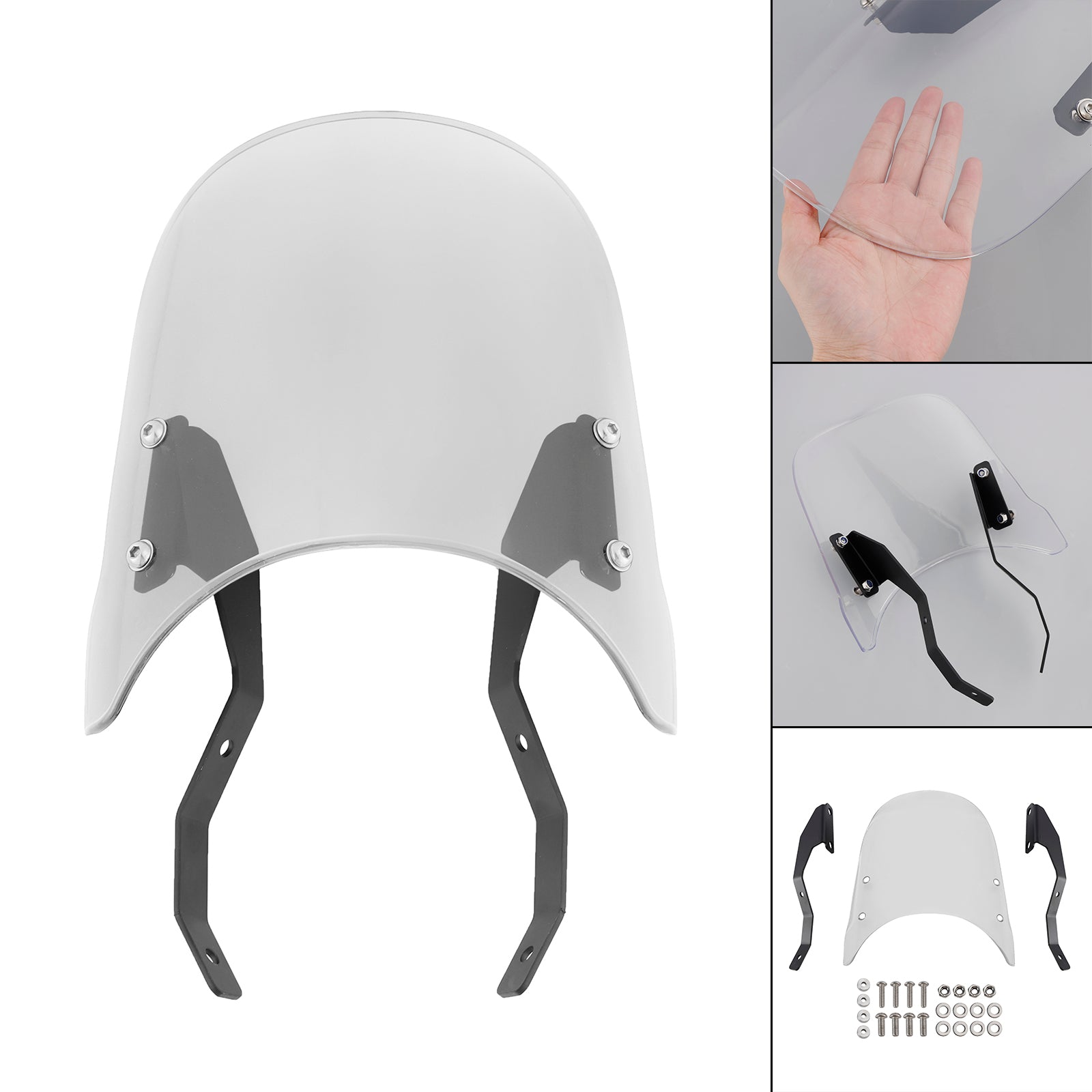 Pare-brise ajustement du pare-brise pour Honda Rebel 250 300 500 CL250 CL300 CL500 23-24