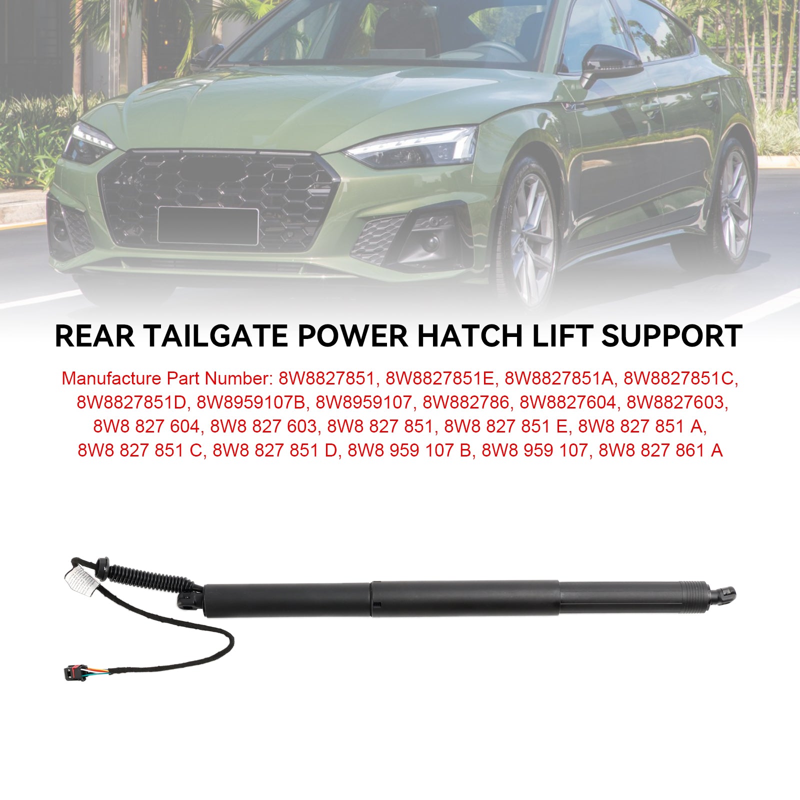 2016-2024 Audi RS5 F5 8W Sportback 1PCS Electric Tailgate Lift 8W8827851 8W8959107