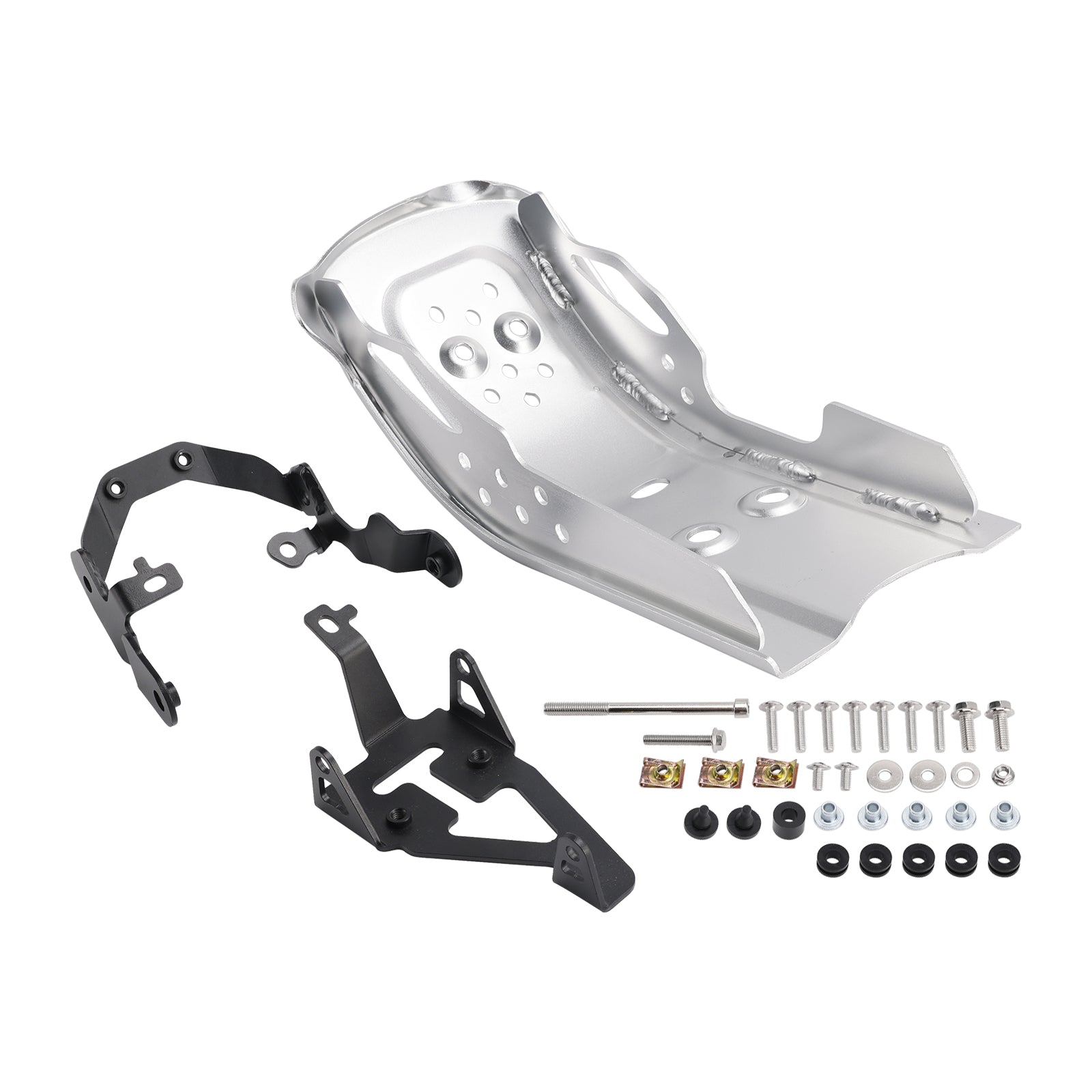 2025-2026 for Thruxton 400 Aluminum Sump Guard Bash Plate Silver