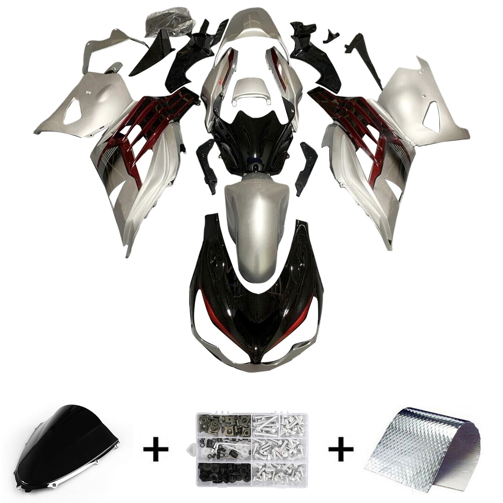 2012-2025 KAWASAKI ZX14R Injektionsmässa Kit Bodywork Plastic ABS #104