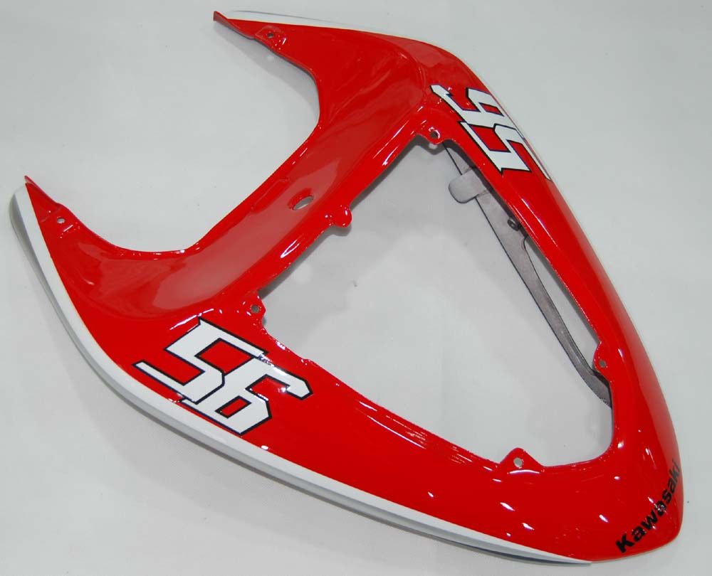 2006-2007 Kawasaki ZX 10r Red Black Racing Fairings générique