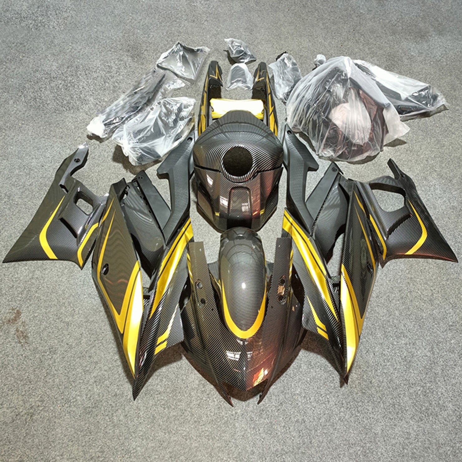 2022-2023 Yamaha YZF-R3 R25 Kit de carénage injection de carrosserie en plastique Abs