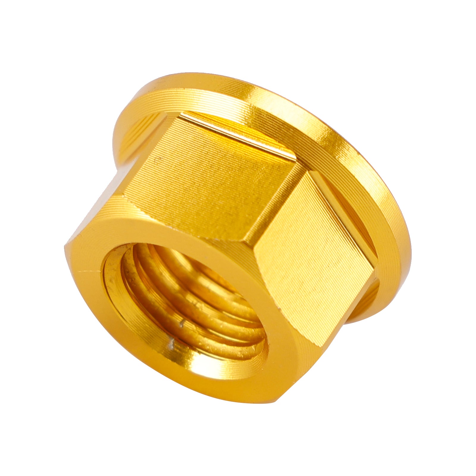 Paquet de 6 écrous de bride de pignon arrière en aluminium M10X1.5mm or pour moto vélo