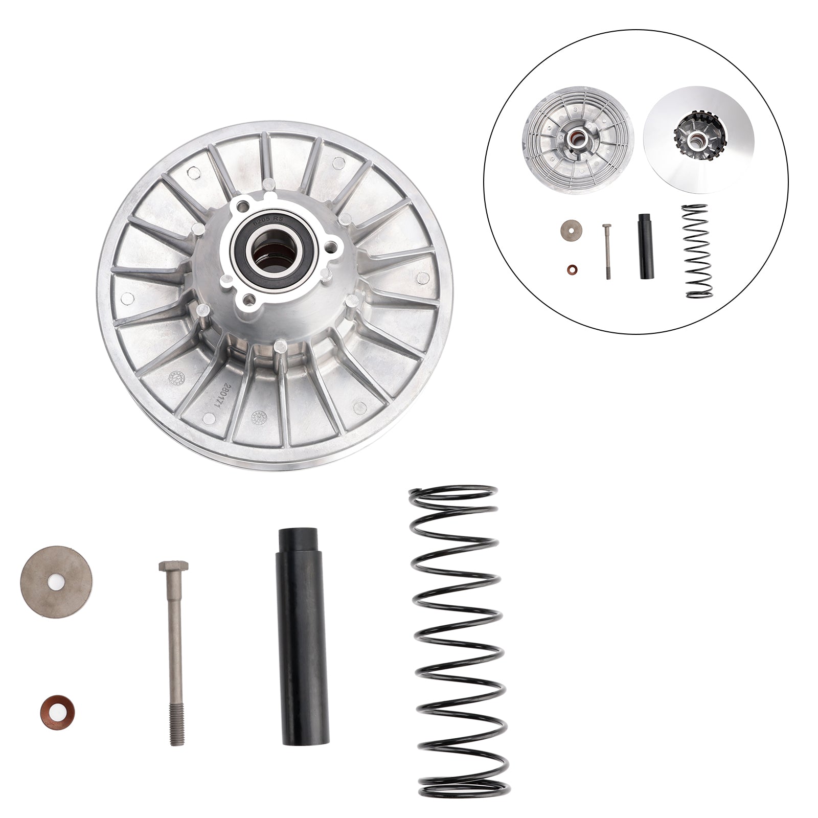 2002 Can-Am Quest XT 650 Rear Complete Clutch Variator 420280178 420280173