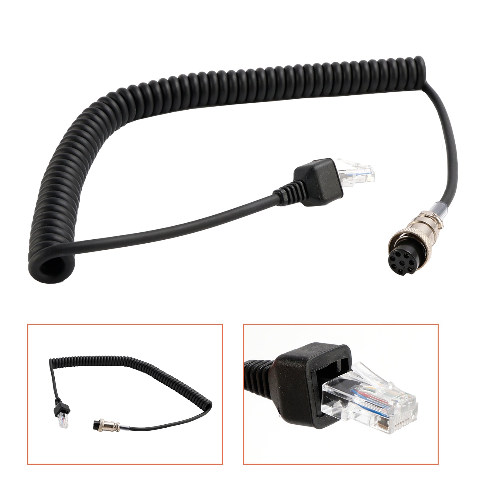 MH-31B8-mikrofonkabel för Yaesu ft 920 ft 950 ft 2000 Intercommikrofonkabel