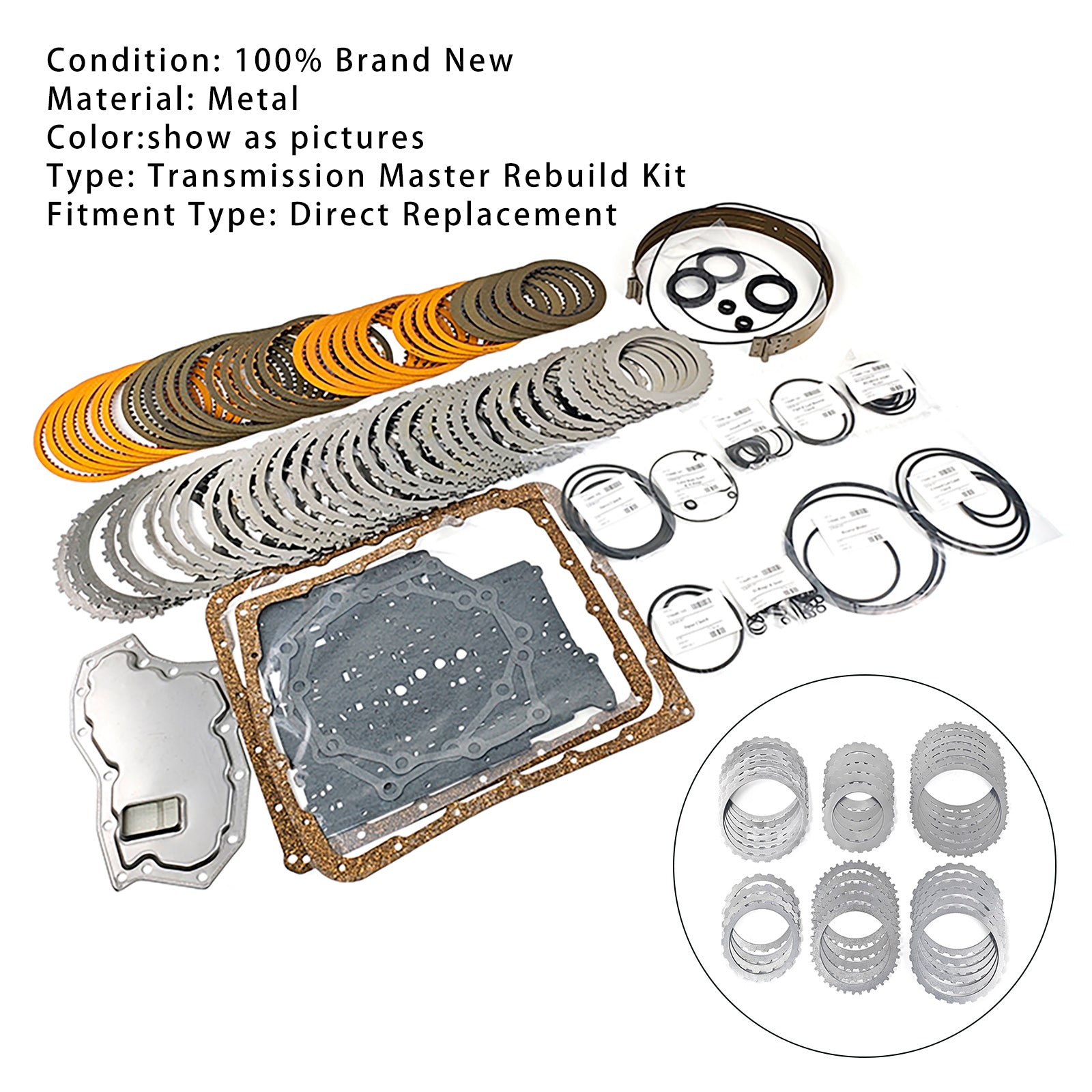 Nissan RE5R05A V6 Titan RE5R05A transmissiemaster-revisieset met 5 versnellingen